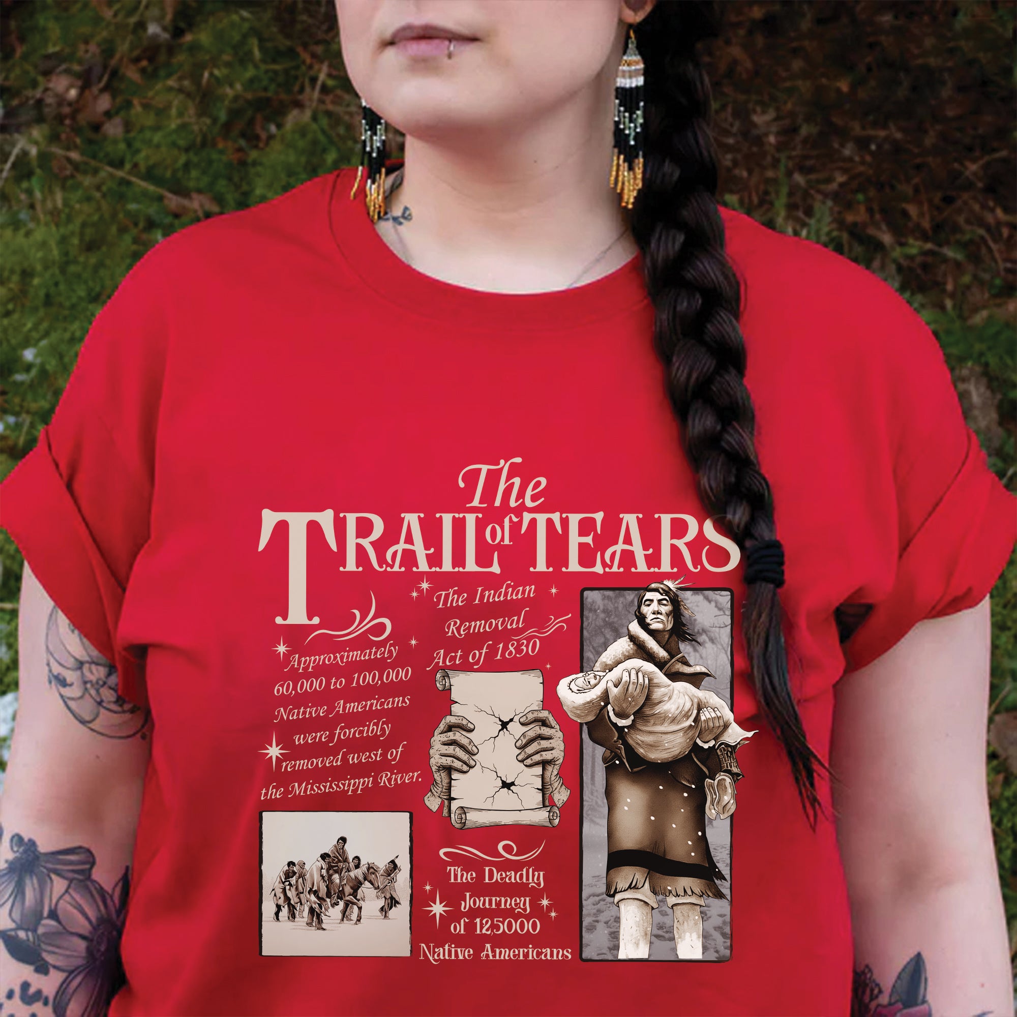 Trail of Tears – The Legacy of Resilience Unisex T-Shirt/T-Shirt V-Neck/Hoodie/Sweatshirt