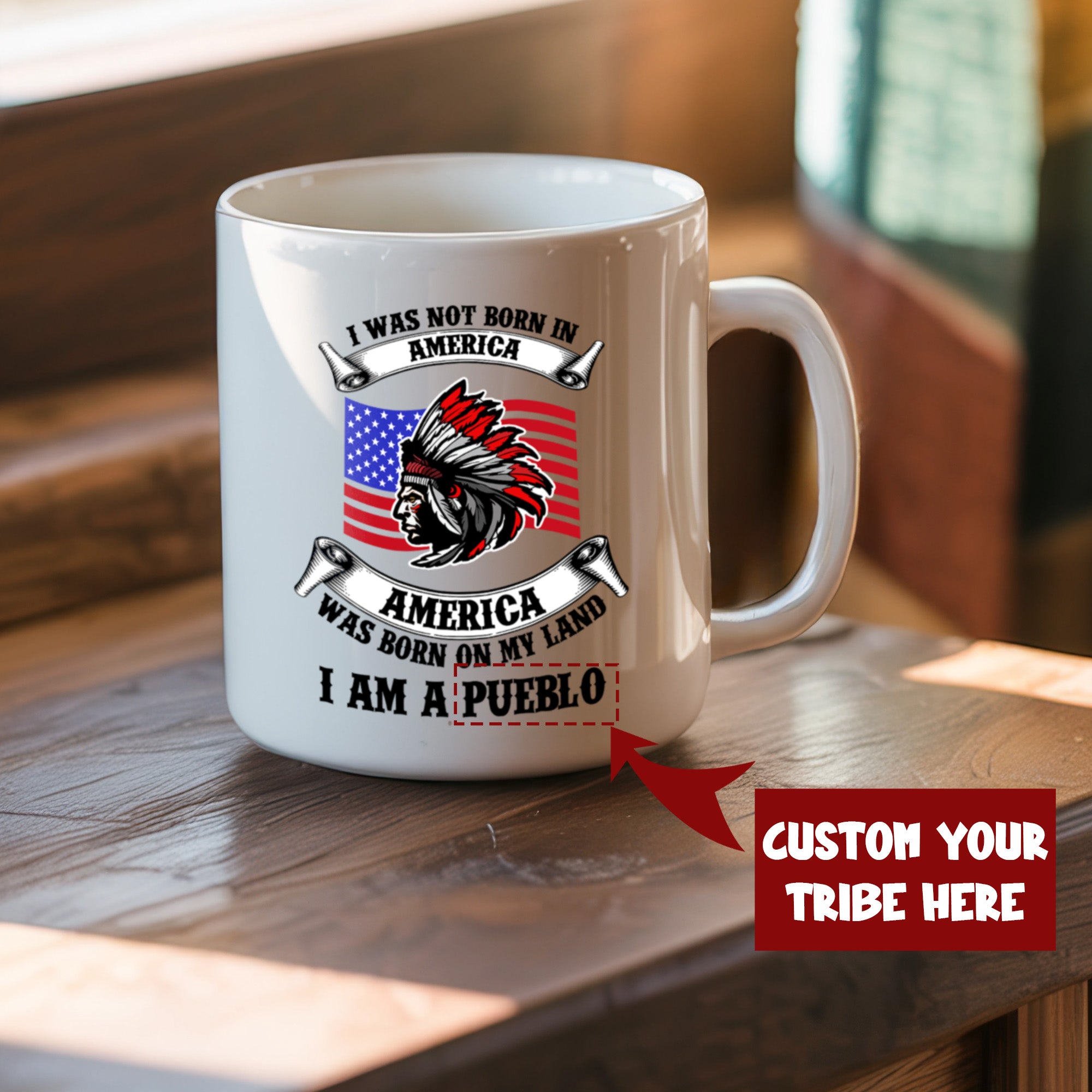 I Am a Navajo Mug Native American Pride Mug (Custom Tribe)