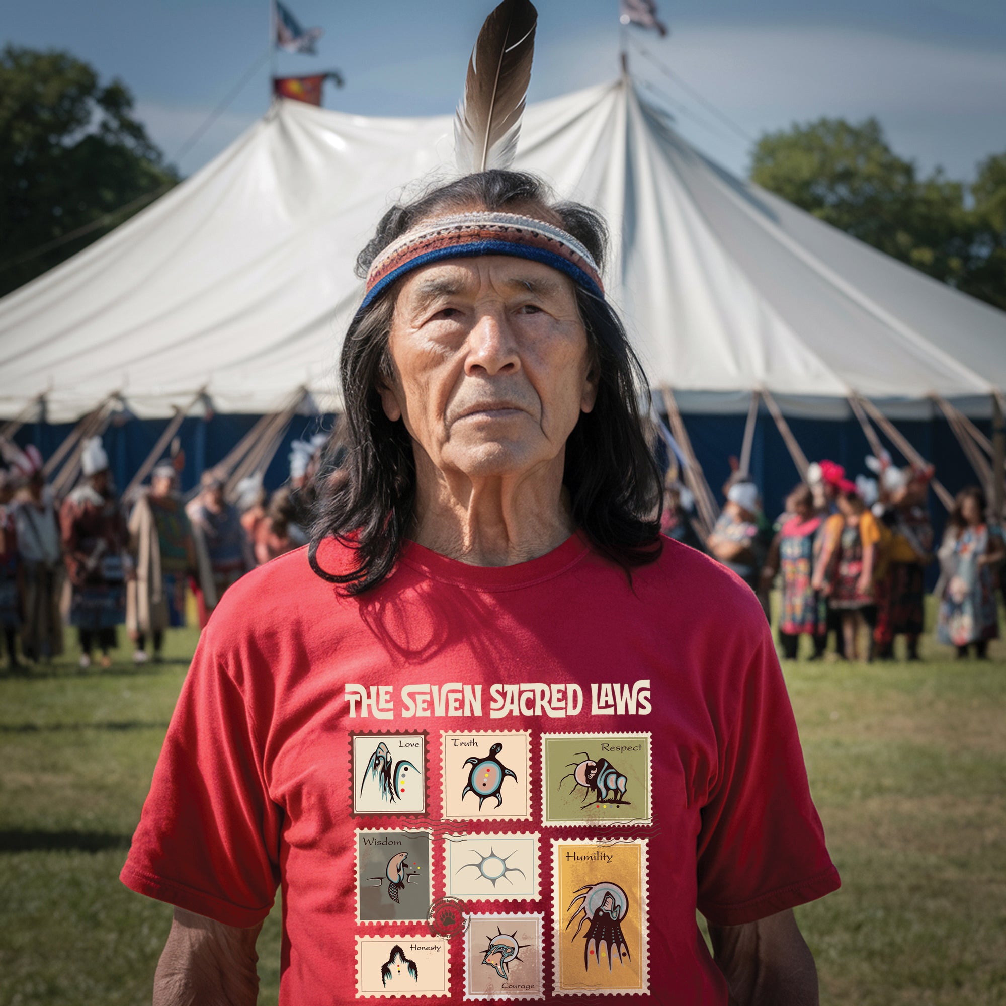 The Seven Sacred Laws Native American Indigenous Culture Unisex T-Shirt/T-Shirt V-Neck/Hoodie/Sweatshirt 187