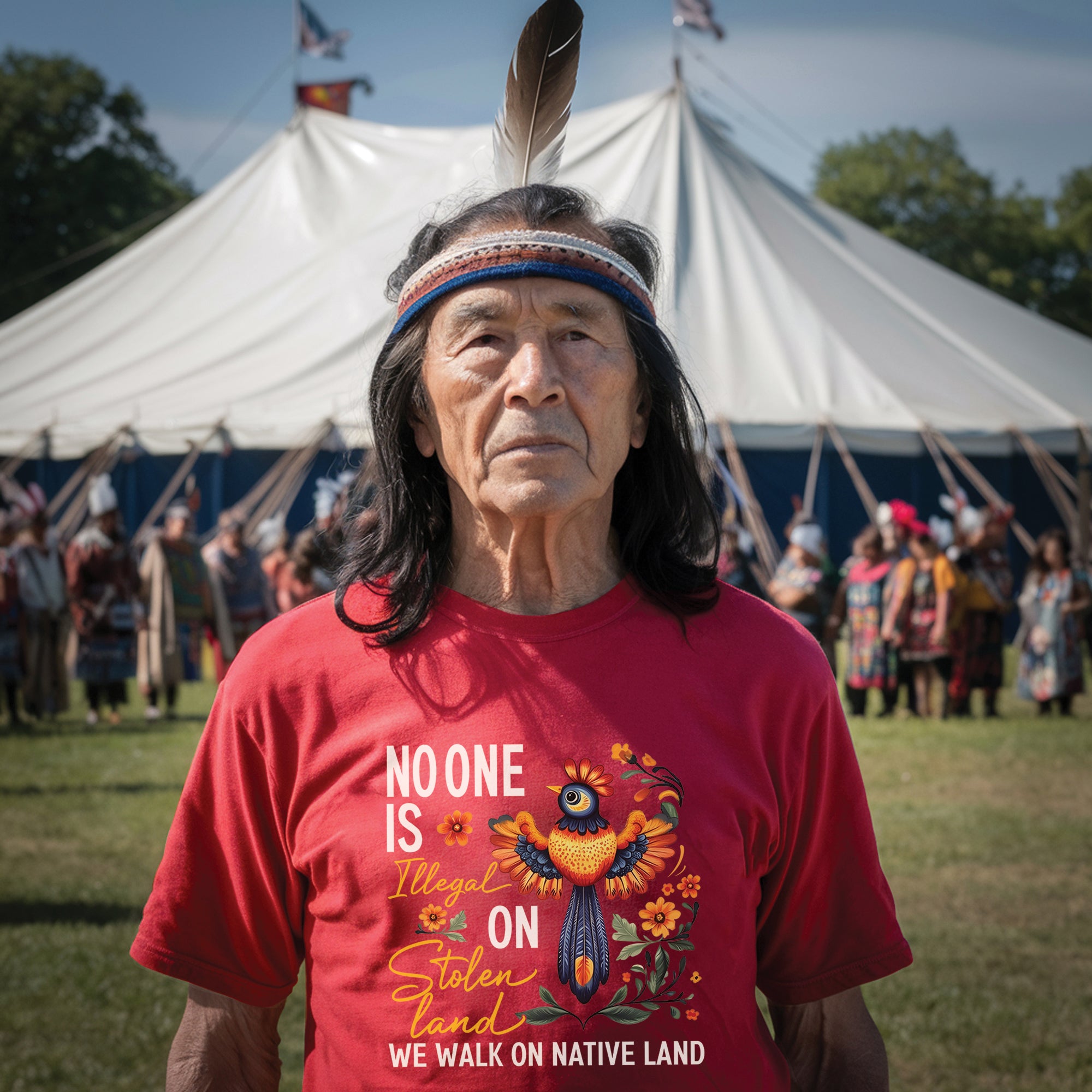 No One Is Illegal On Stolen Land - Unisex T-Shirt/T-Shirt V-Neck/Hoodie/Sweatshirt N57