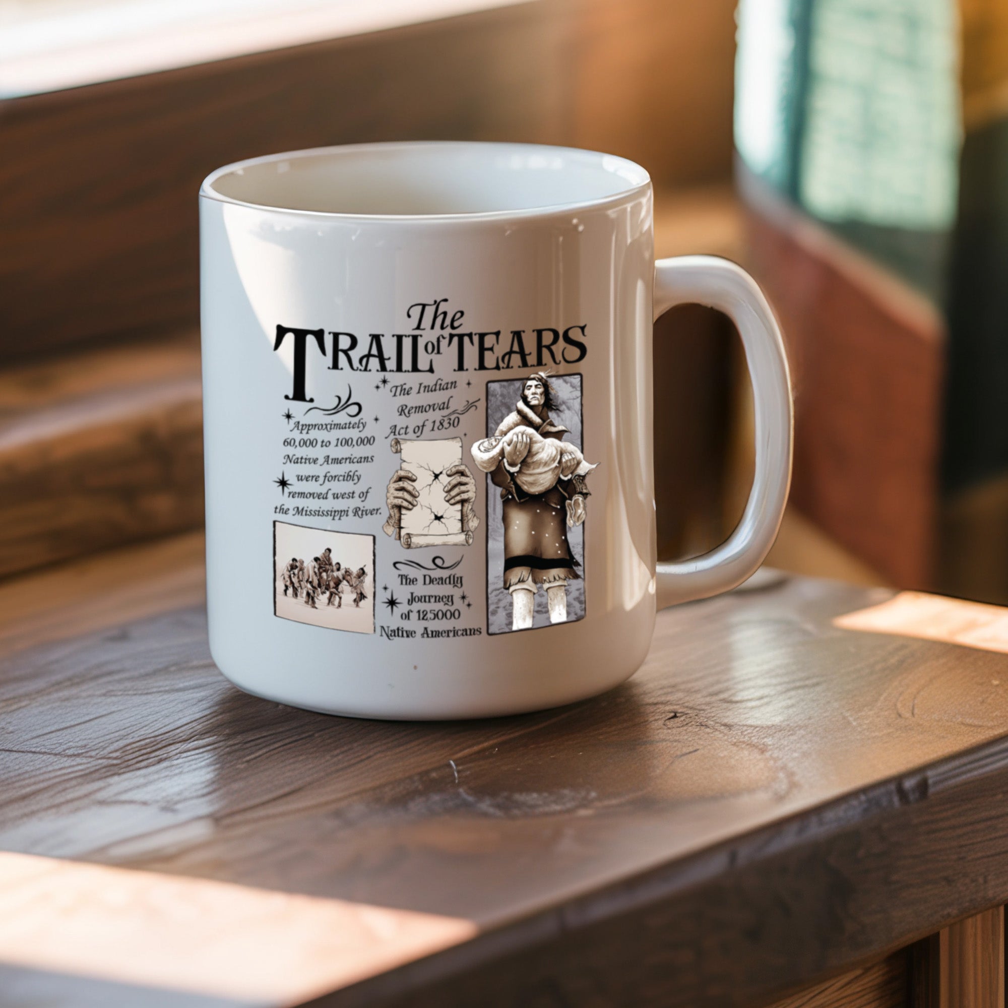 Their Pain, Our Memory Trail of Tears Native American Heritage Mug