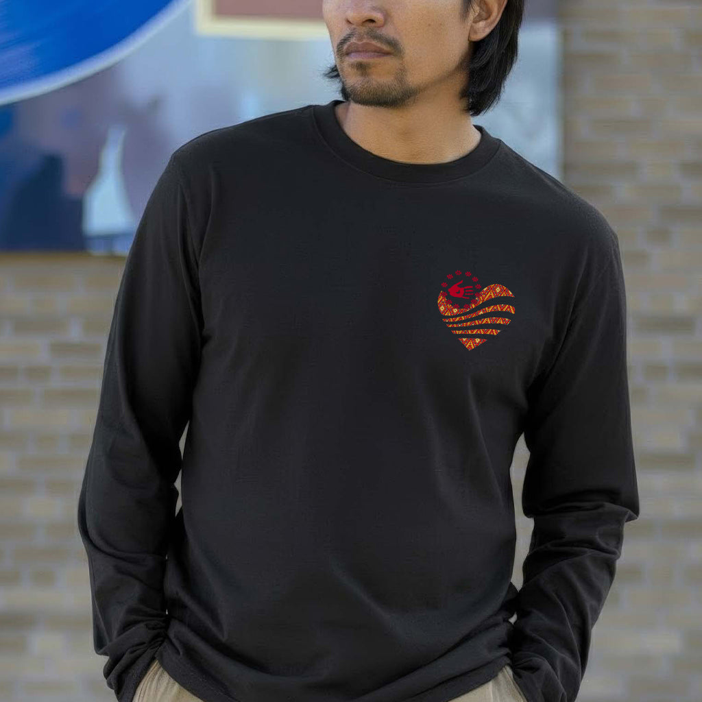[Two Sides] Red Hand Heart of Culture Native American Unisex Tank Top/Long Sleeve/Hoodie Zip