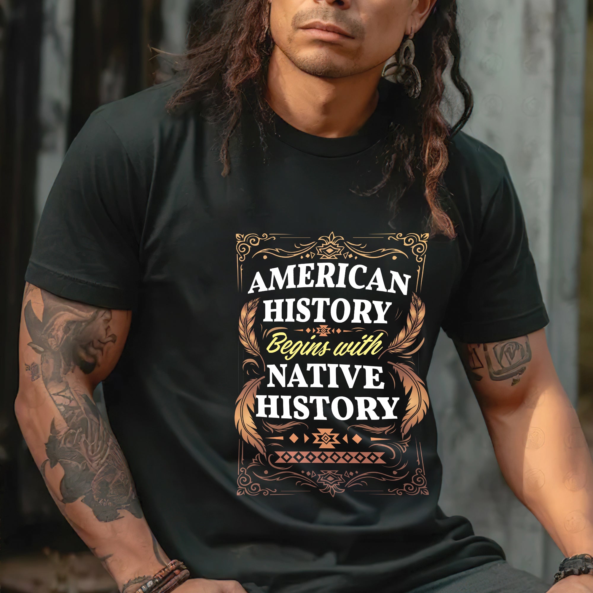 American History Begins with Native History Unisex T-Shirt/T-Shirt V-Neck/Hoodie/Sweatshirt