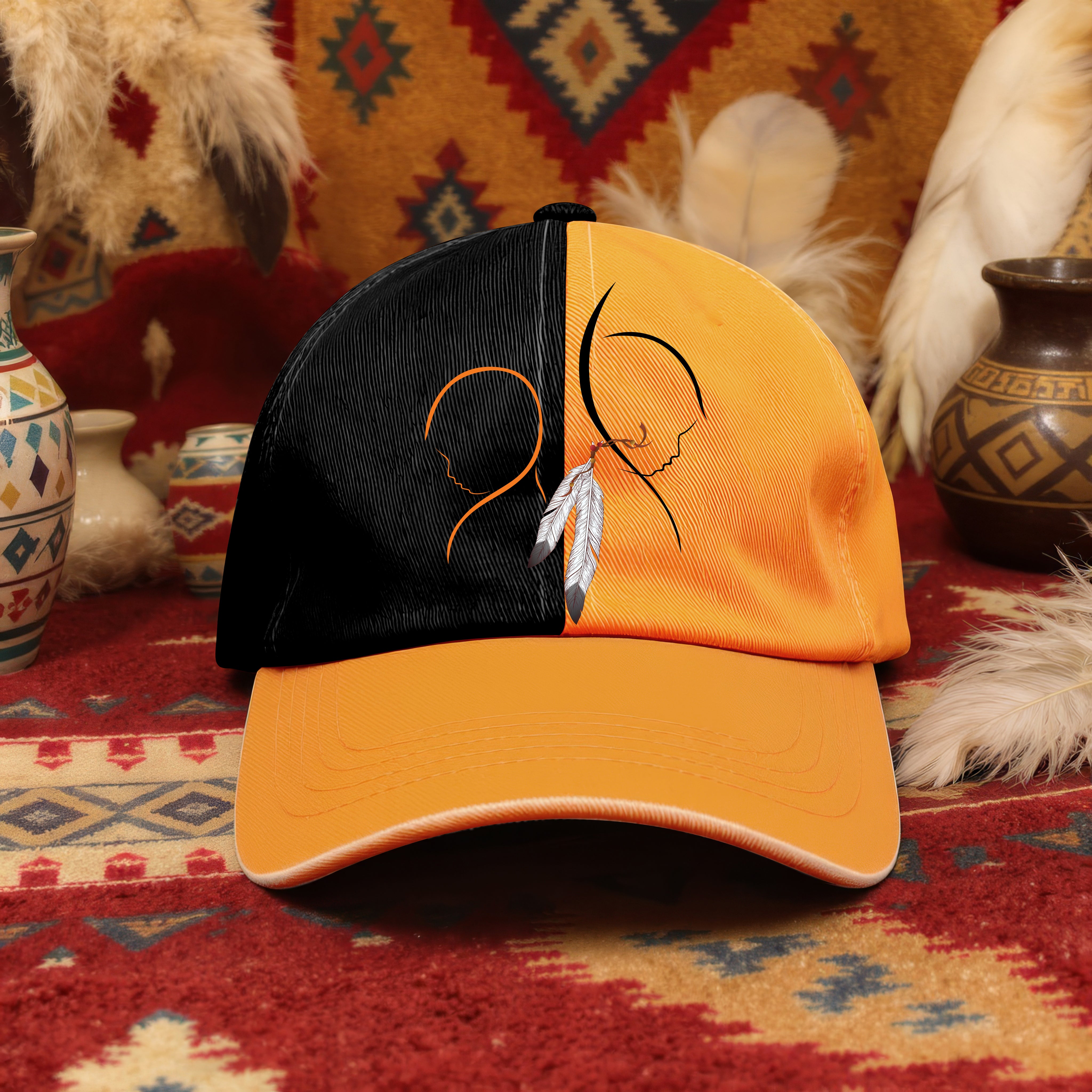 Every Child Matters Two Children For Orange Shirt Day Cap