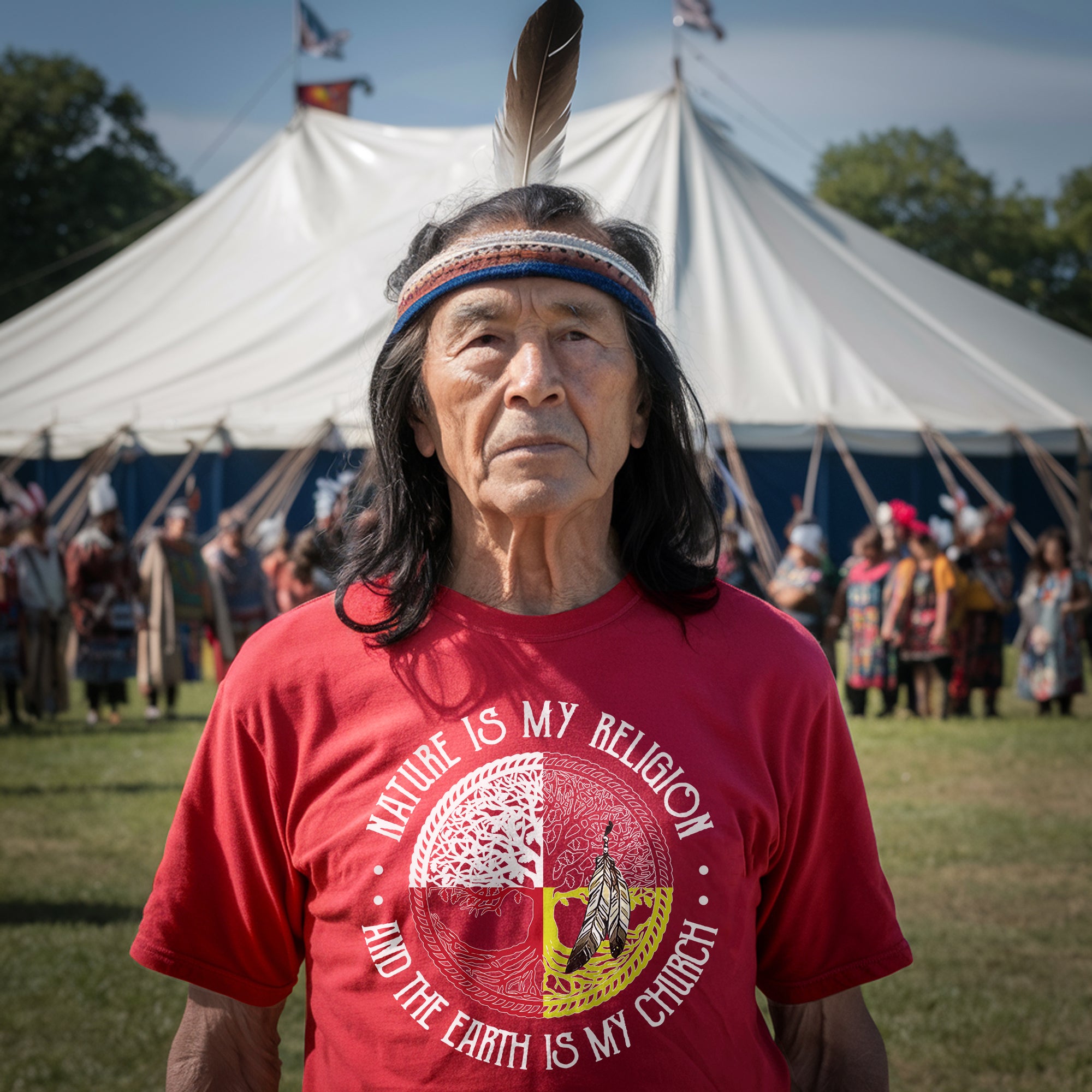 Nature Is My Religion And The Earth Is My Church Unisex T-Shirt/T-Shirt V-Neck/Hoodie/Sweatshirt - One Side