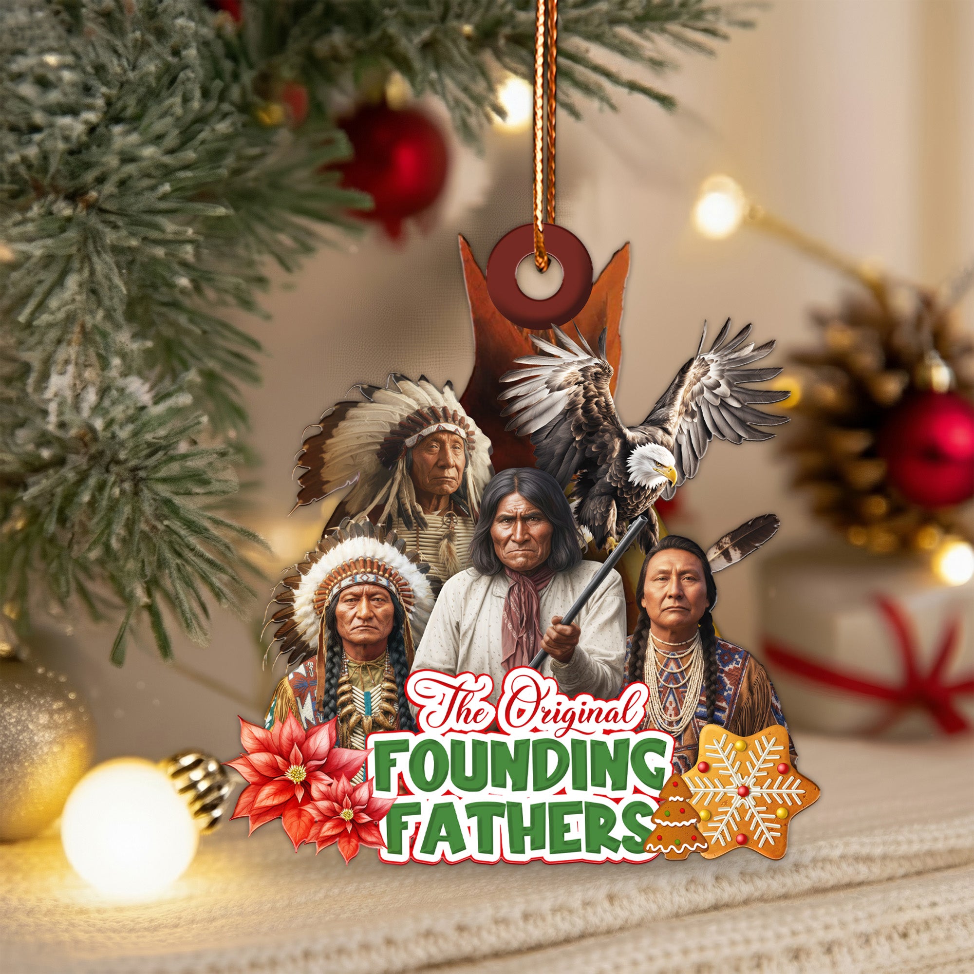 The Original Founding Fathers Ornament - Unique Christmas Gift Decor Flat Acrylic