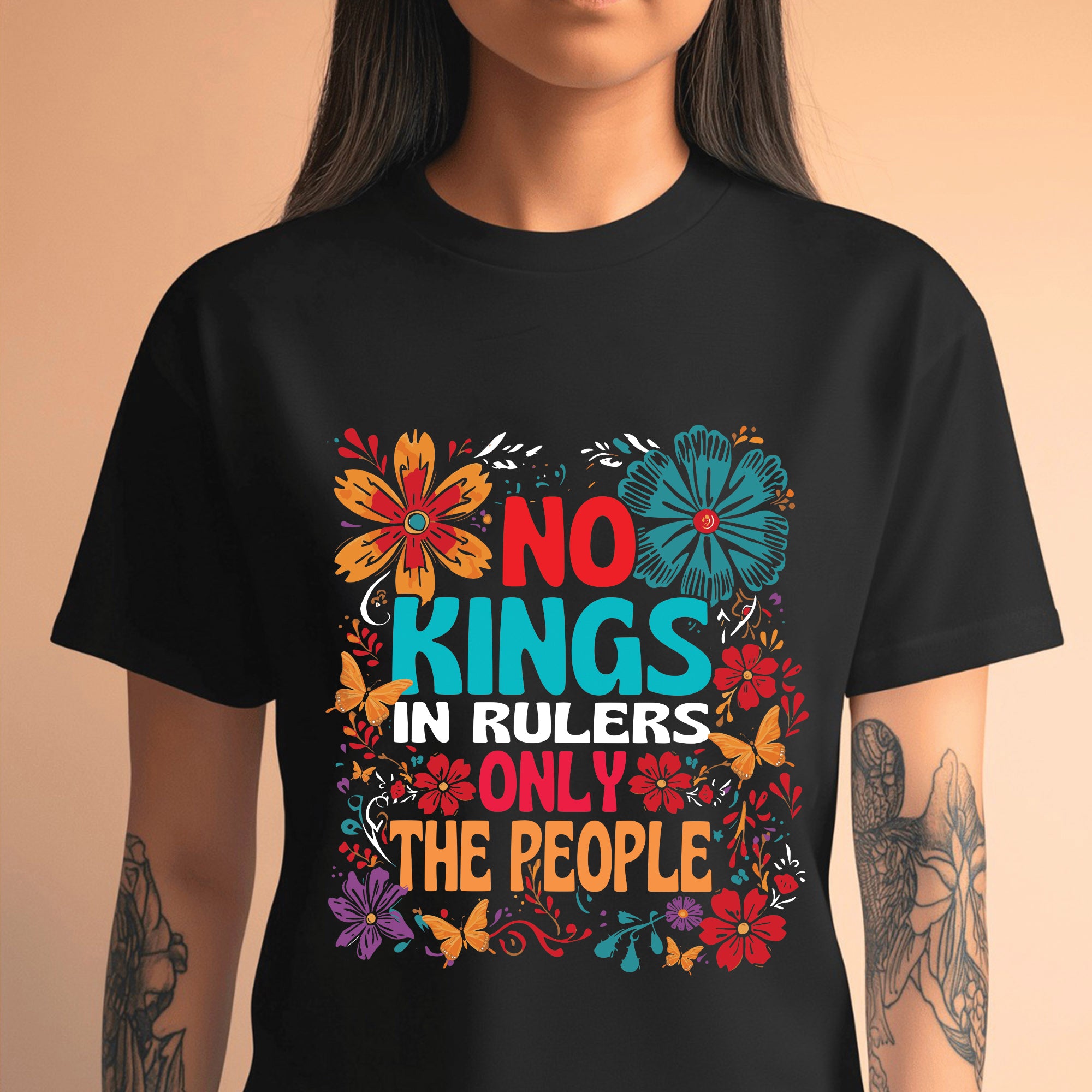 No Kings In Rulers Only The People Unisex T-Shirt/T-Shirt V-Neck/Hoodie/Sweatshirt