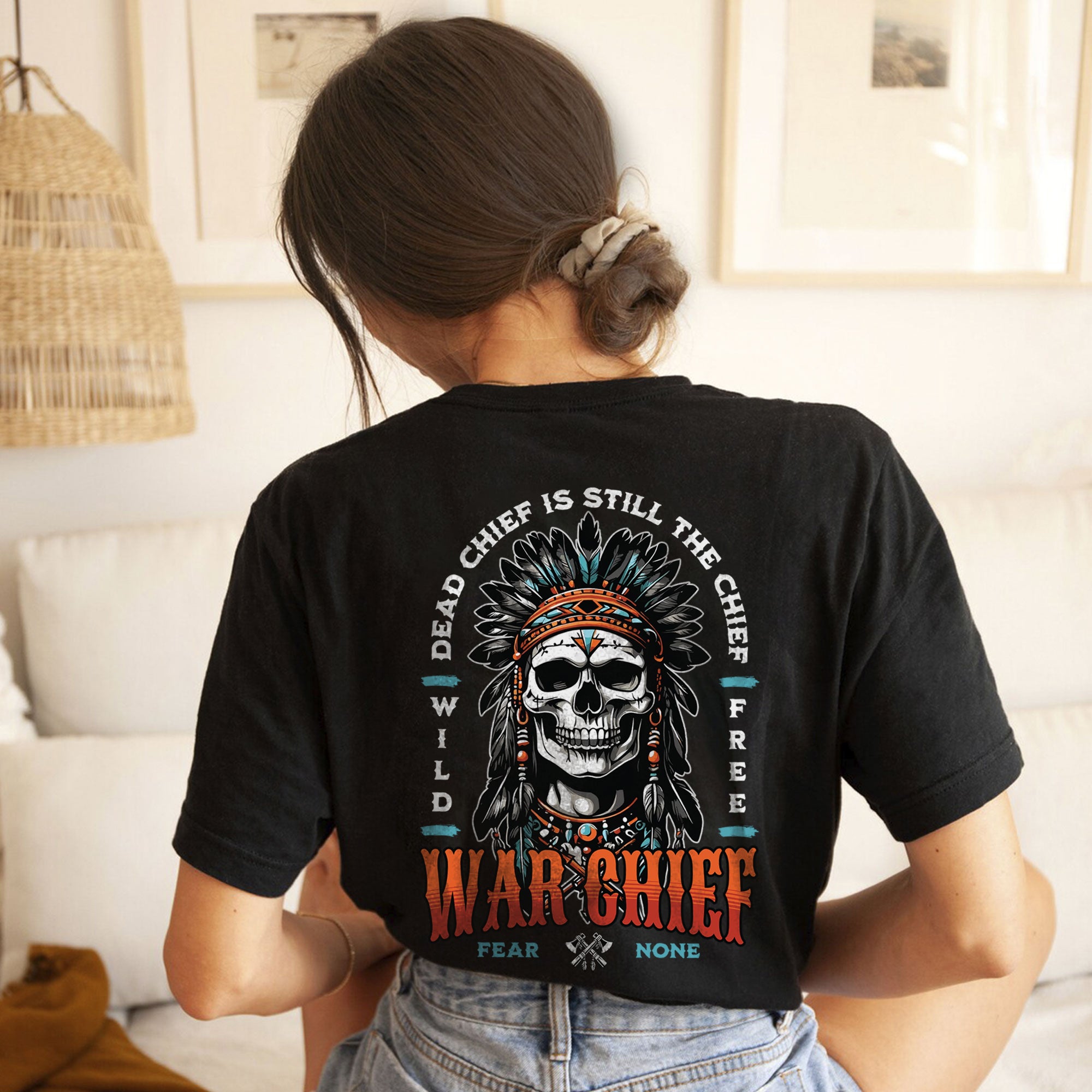 Native American Dead Chief Is Still The Chief Unisex T-Shirt/Hoodie/Sweatshirt Two Sides