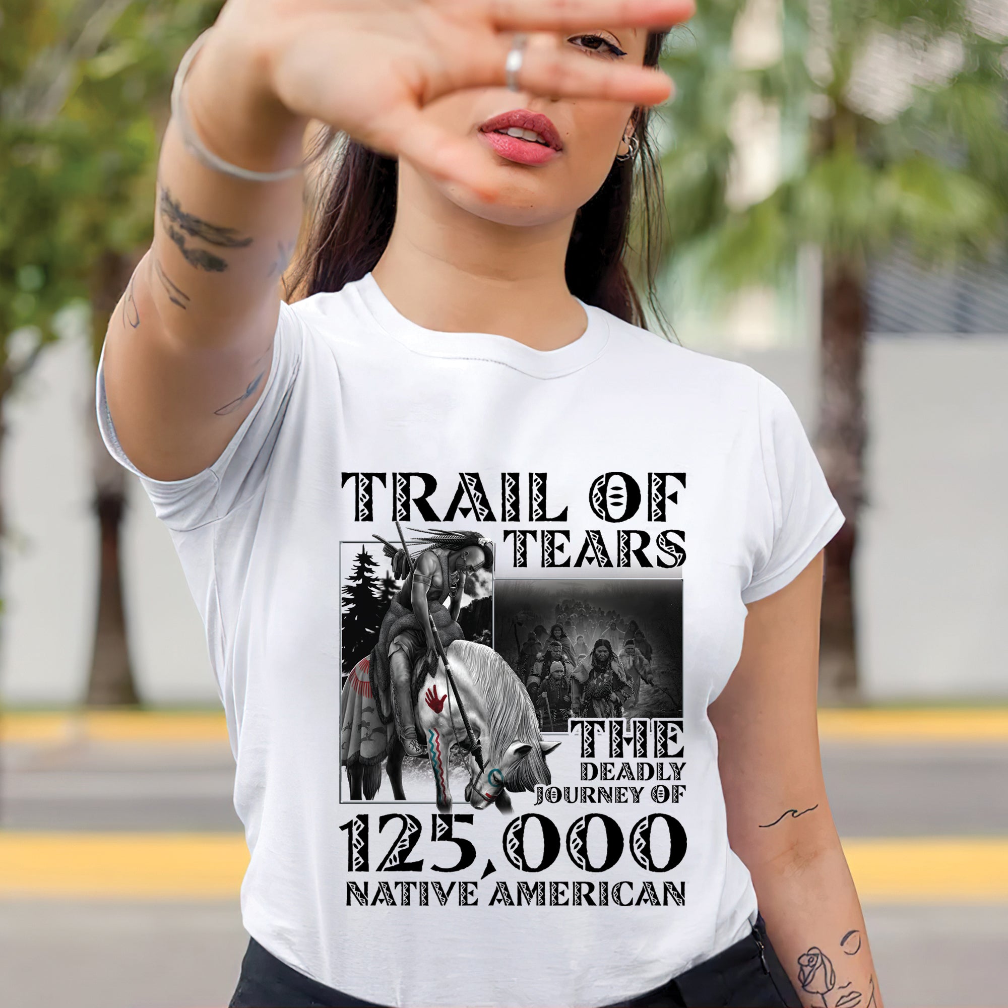 Trail of Tears The Deadly Journey Unisex T-Shirt/T-Shirt V-Neck/Hoodie/Sweatshirt 15