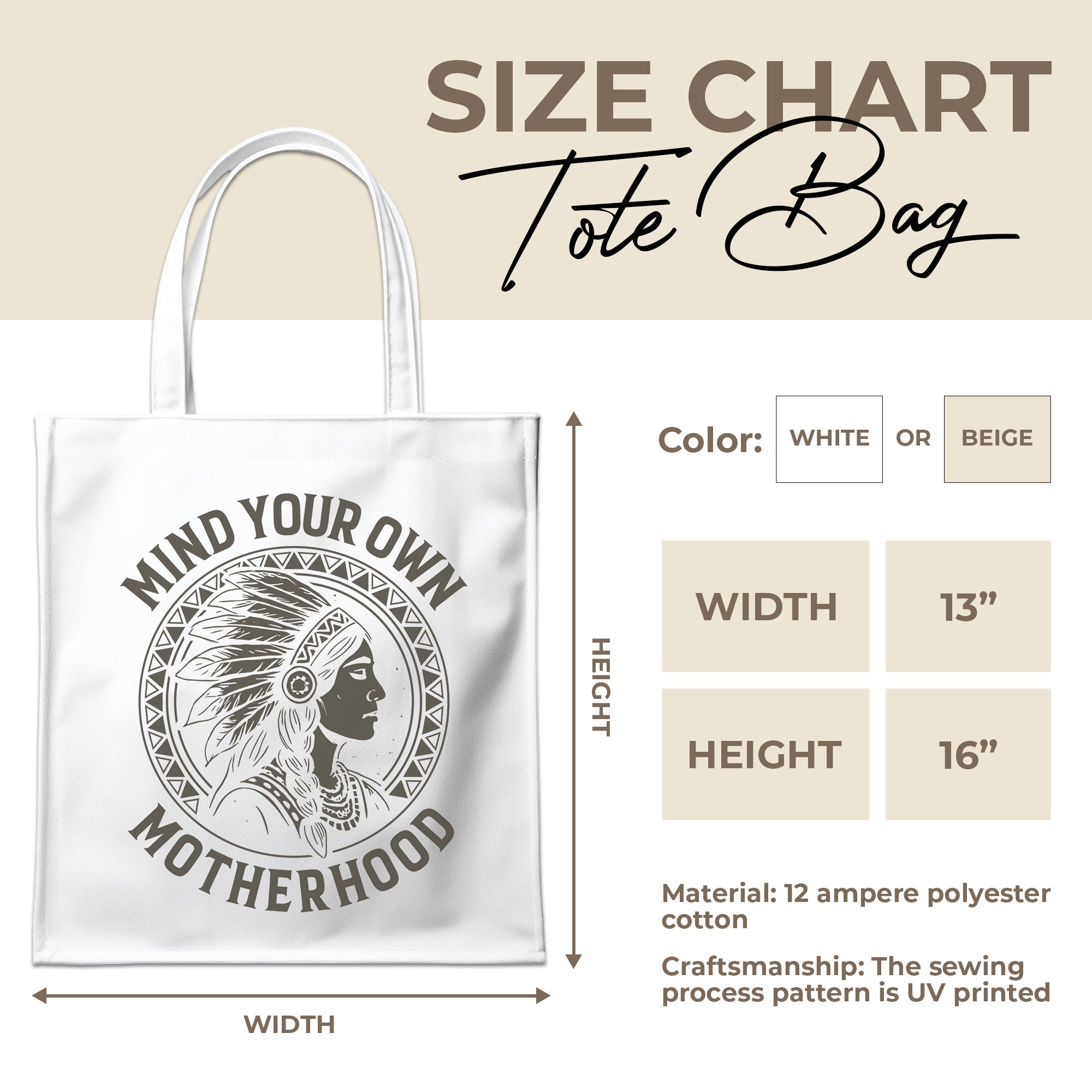 Mind Your Own Motherhood - Tote Bag Style 5