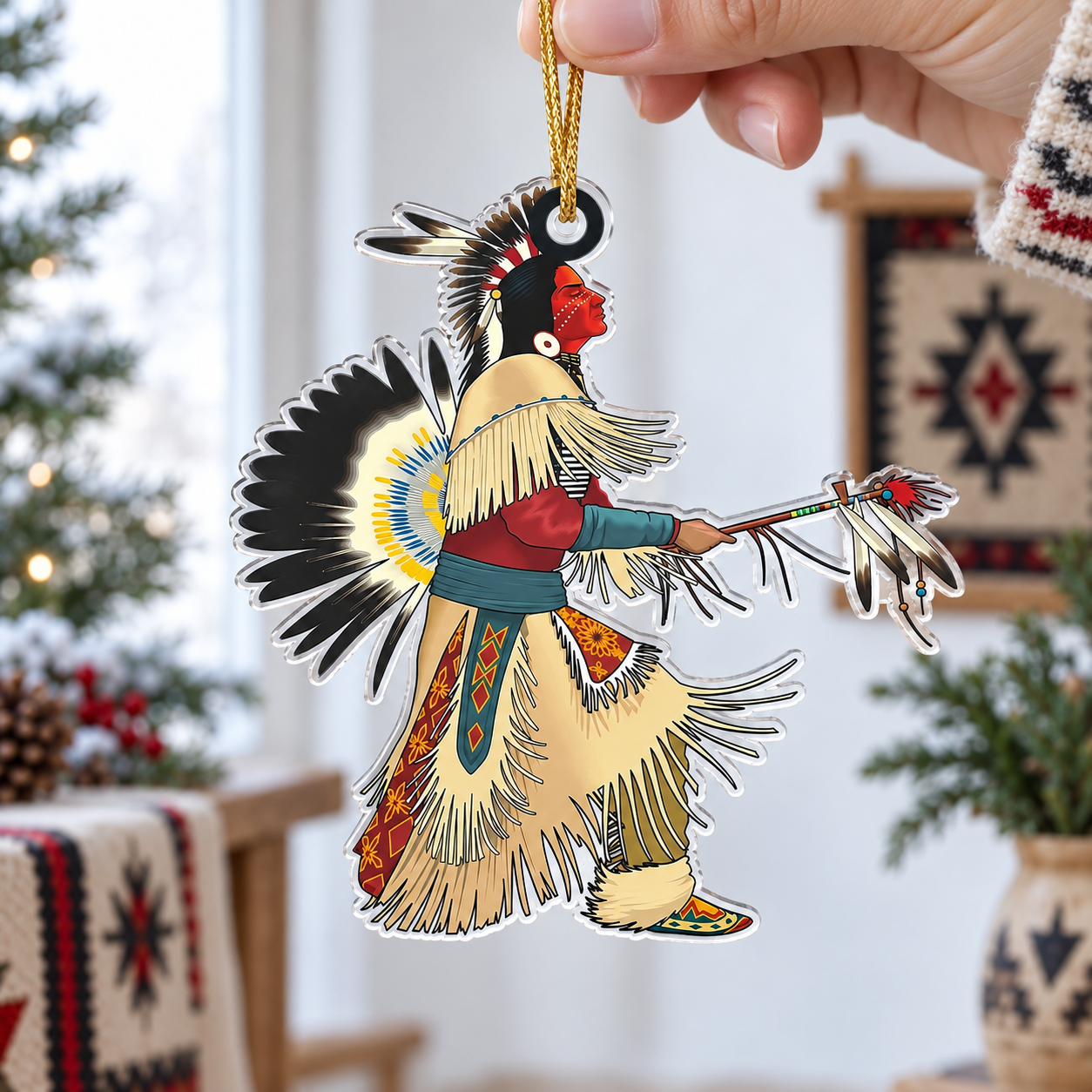 Native Chief American - Unique Gift Decor Flat Acrylic