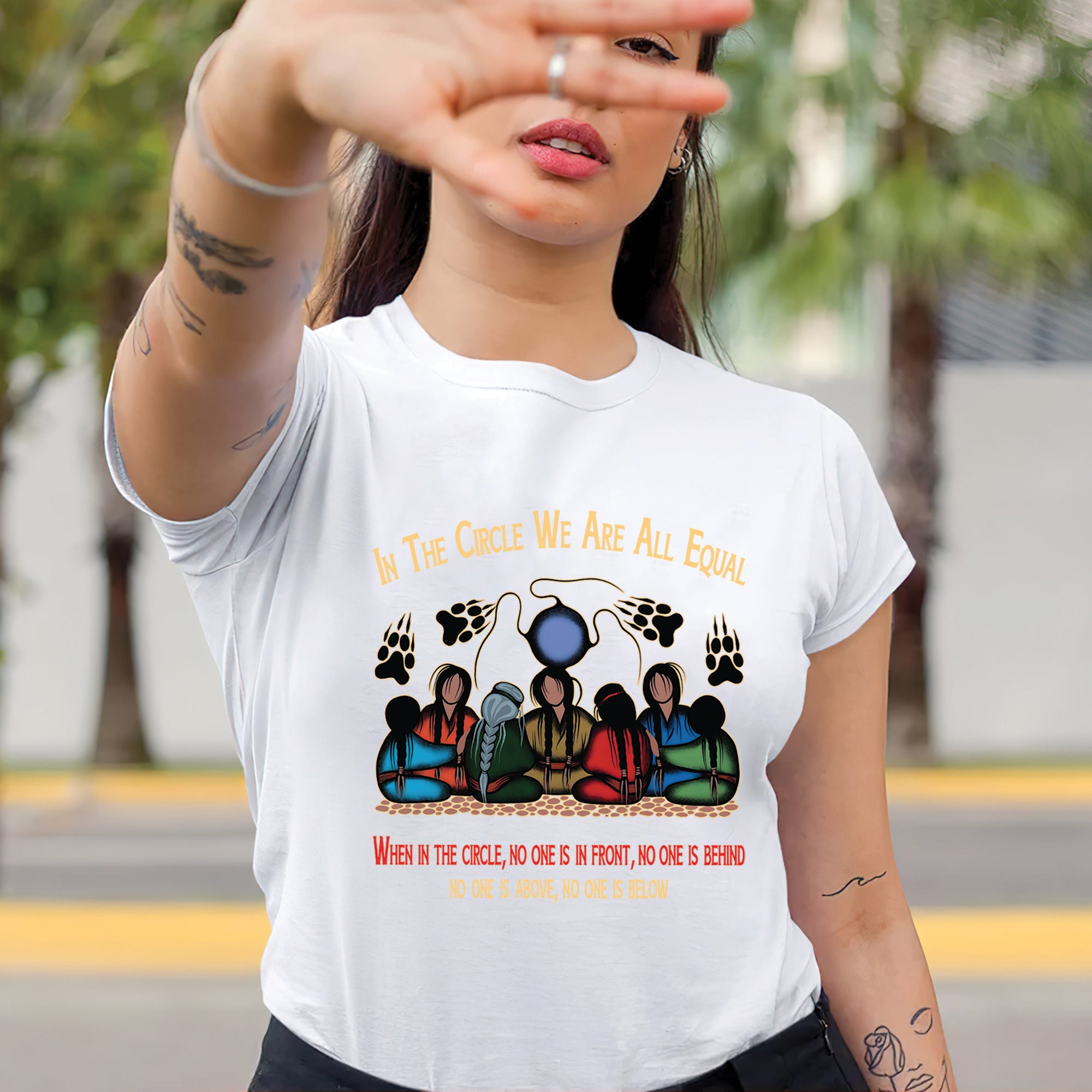 In The Circle We Are All Equal Unisex T-Shirt/T-Shirt V-Neck/Hoodie/Sweatshirt