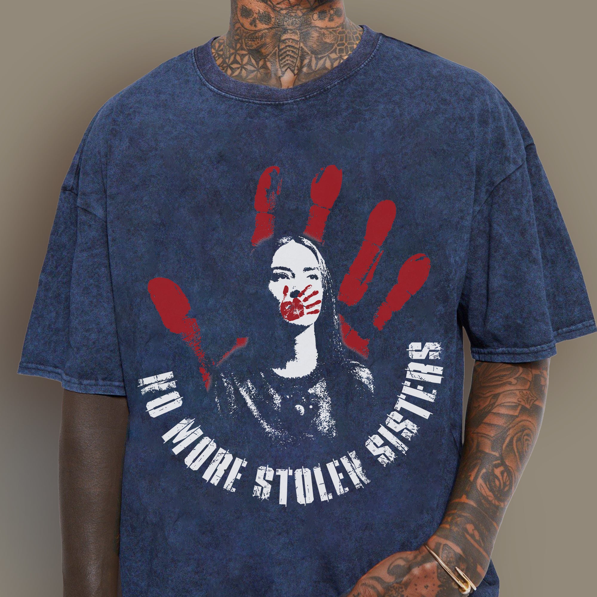 No More Stolen Sisters Unisex Mineral Washed T-Shirt