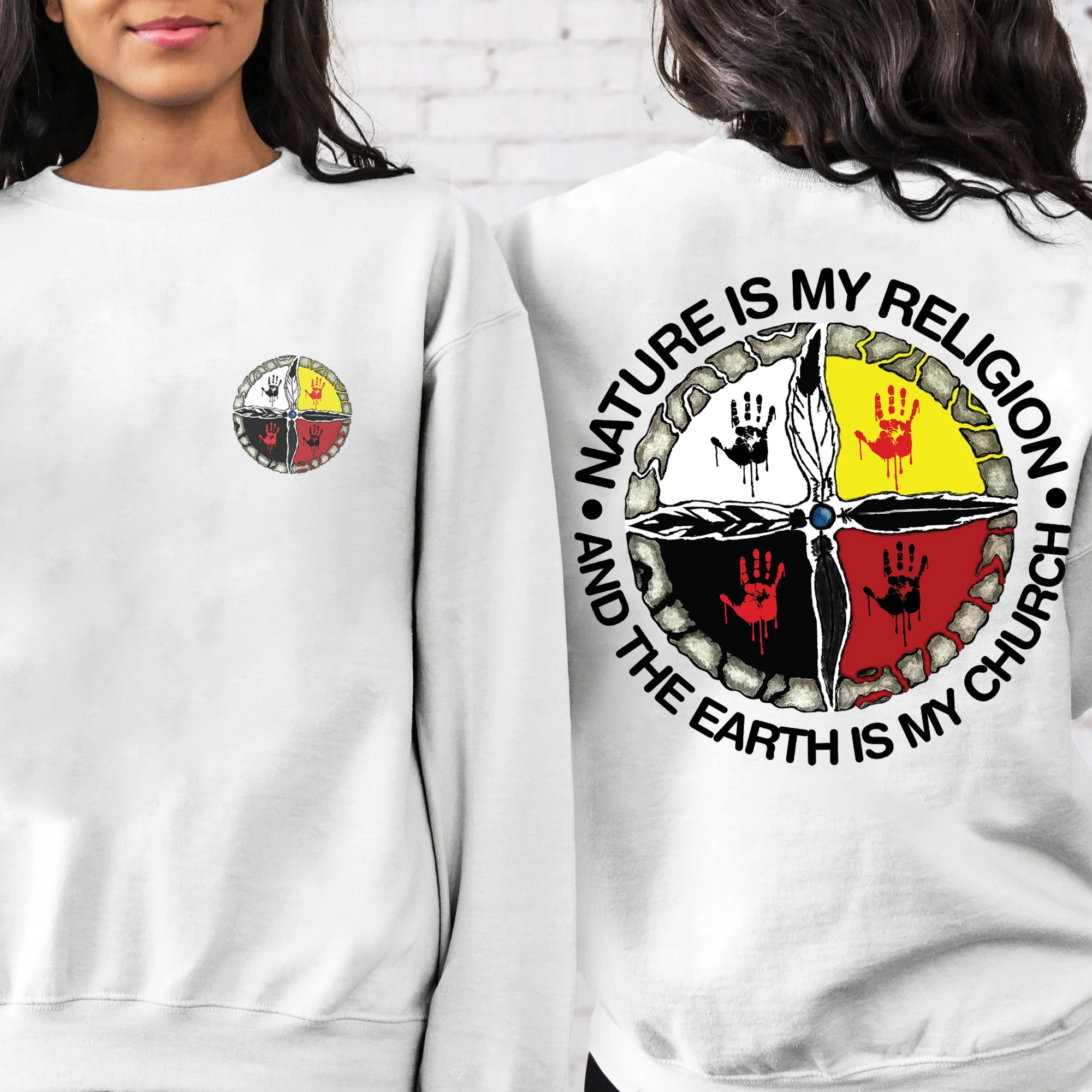 Nature Is My Religion And The Earth Is My Church Unisex T-Shirt/T-Shirt V-Neck/Hoodie/Sweatshirt - Two Sides N29