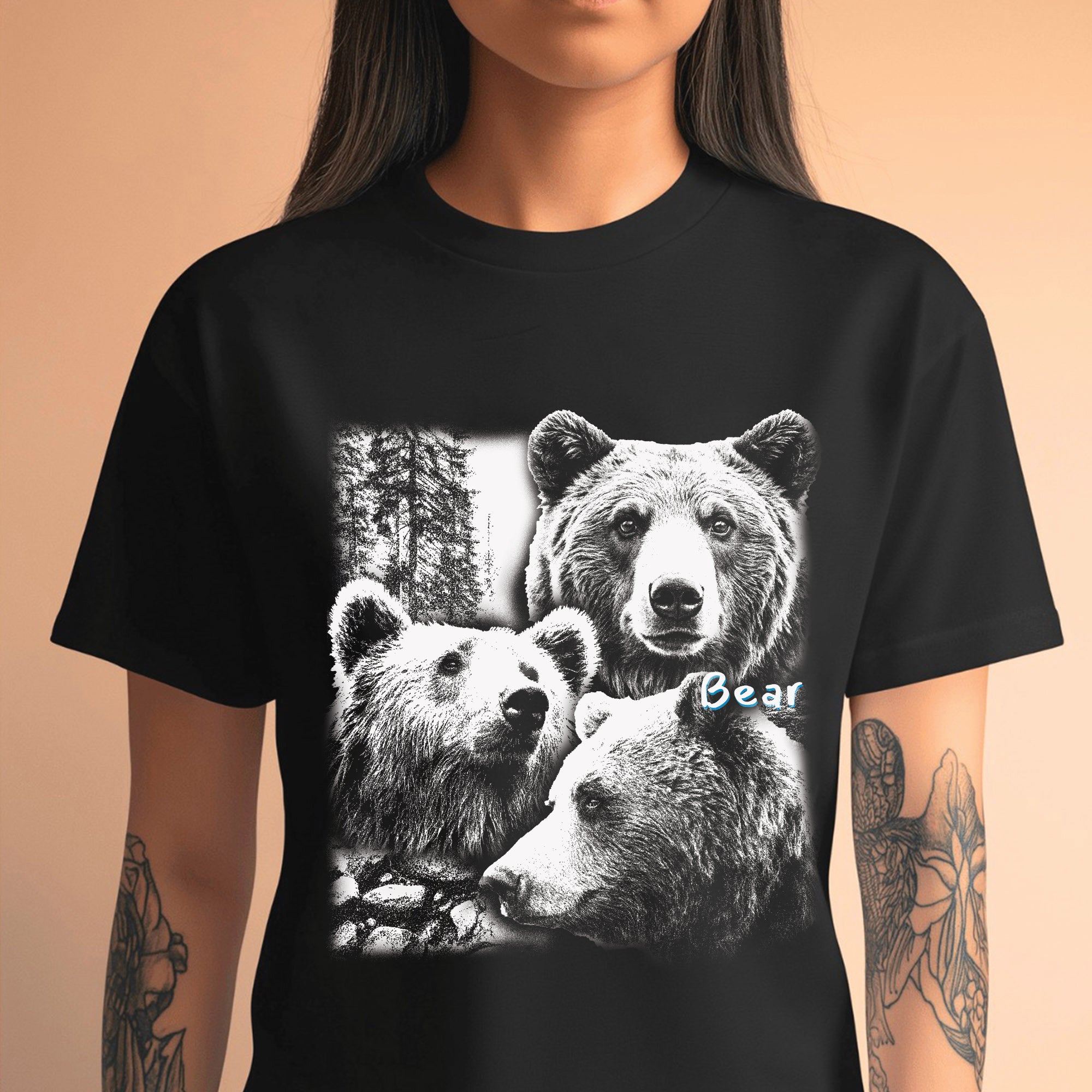 Sacred Bear Spirit Native American Indigenous Culture Unisex T-Shirt/T-Shirt V-Neck/Hoodie/Sweatshirt