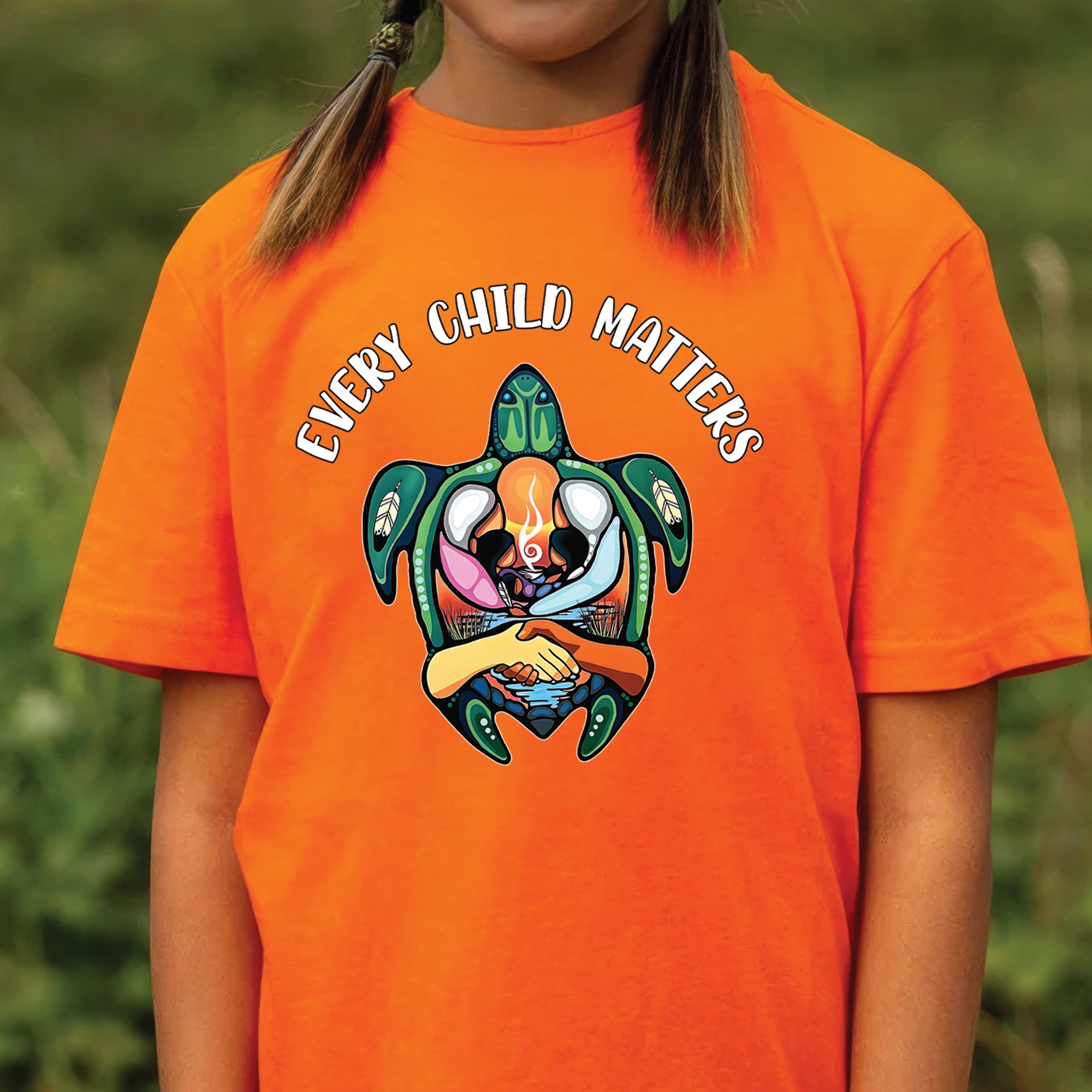 Turtle of Unity, Hands of Remembrance - For Every Child Matters Unisex T-Shirt/Hoodie/Sweatshirt 174