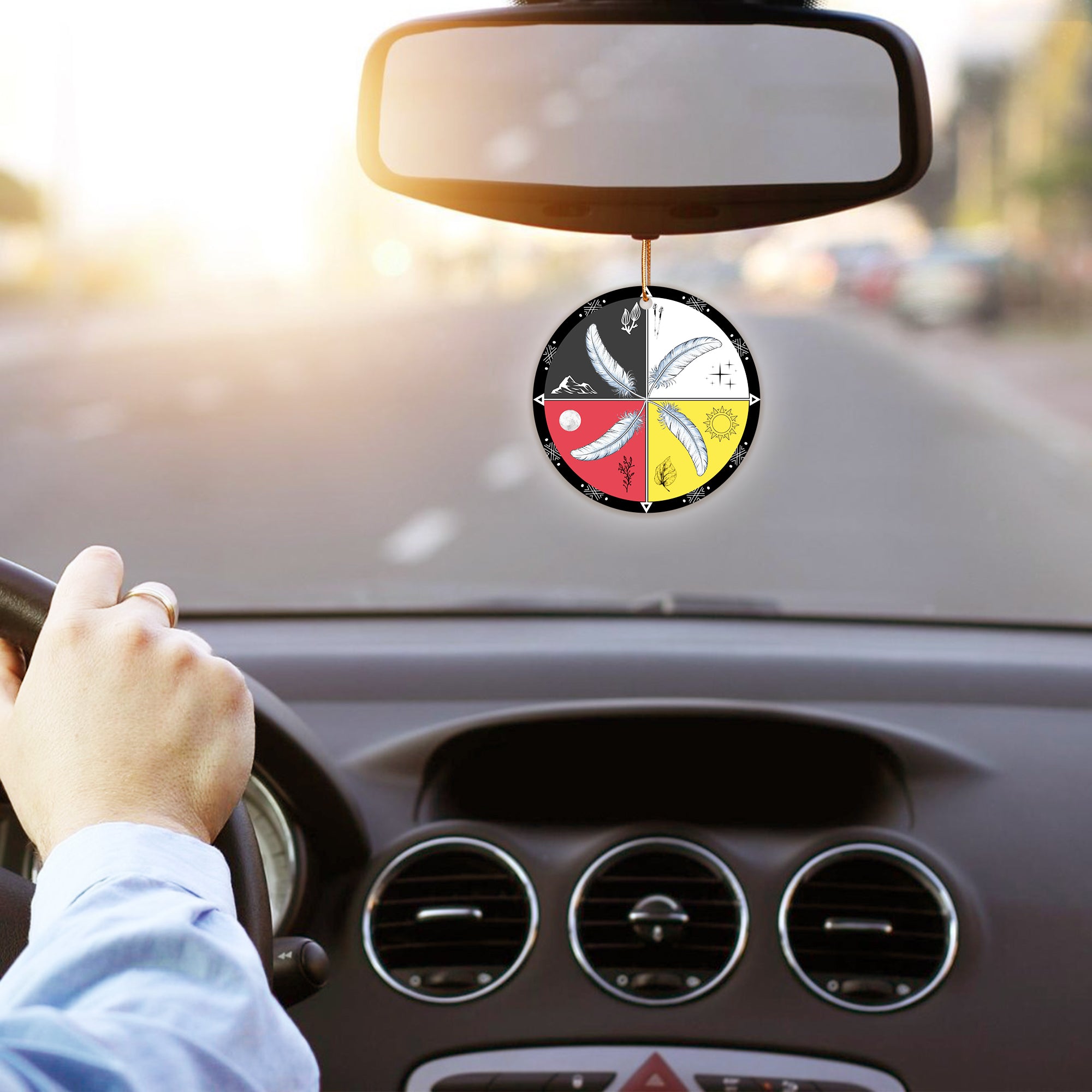 Four Directions Feather Native American - Unique Christmas Gift Decor Flat Acrylic