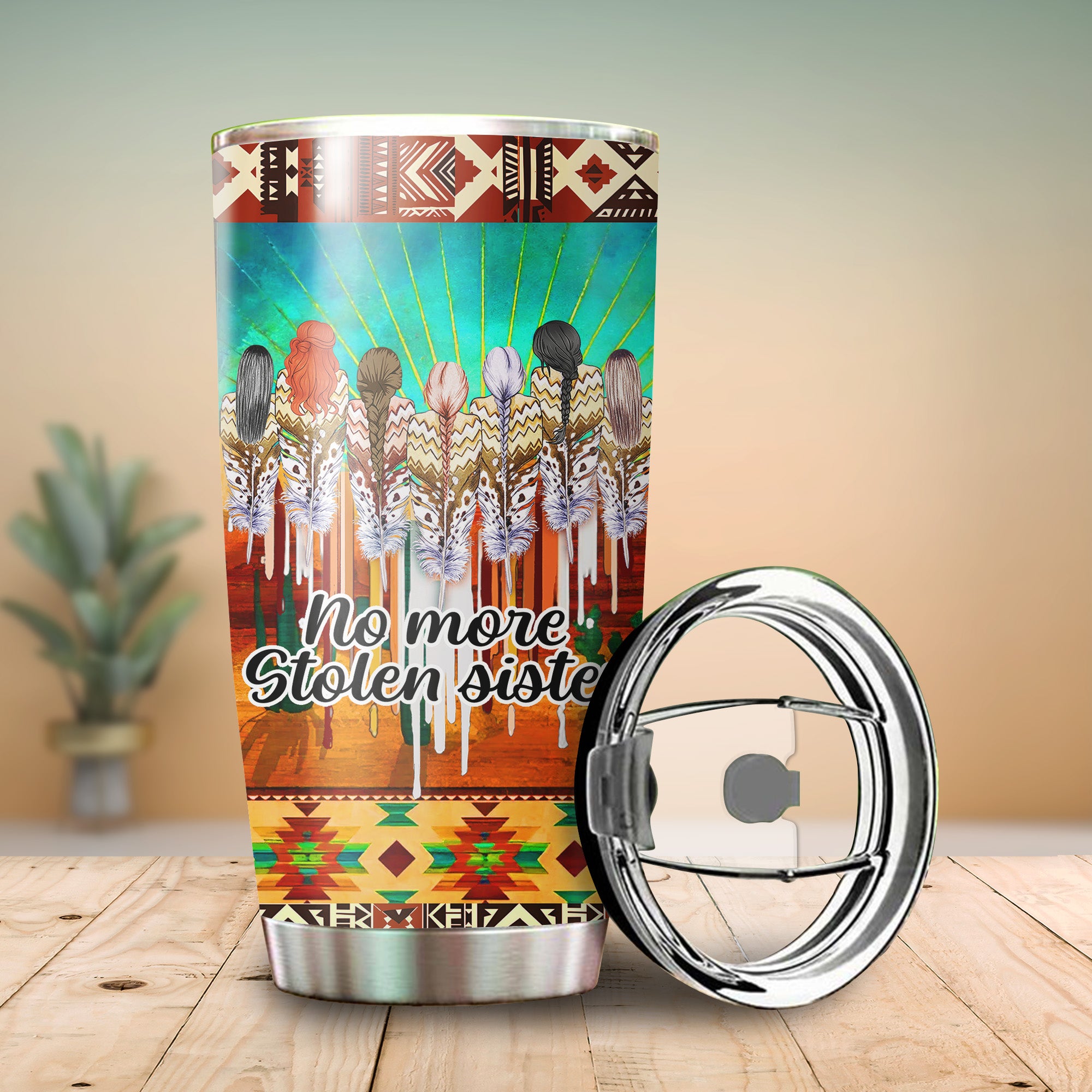 Justice For MMIW Native American Tumbler Stainless Steel Drinking Cup