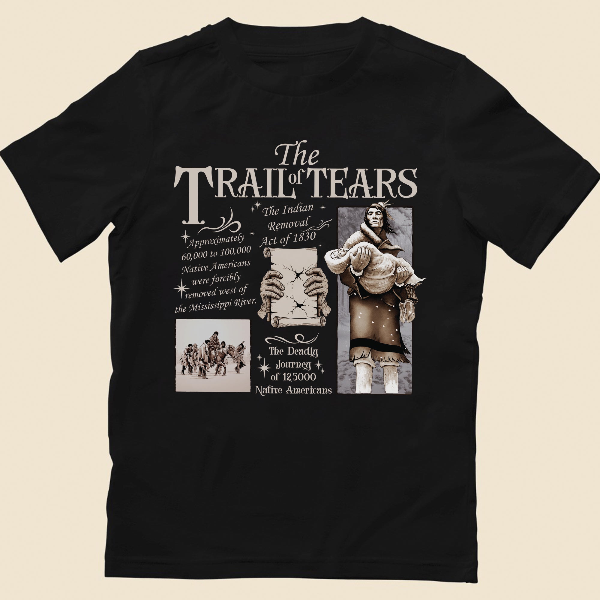 Trail of Tears – The Legacy of Resilience Unisex T-Shirt/T-Shirt V-Neck/Hoodie/Sweatshirt