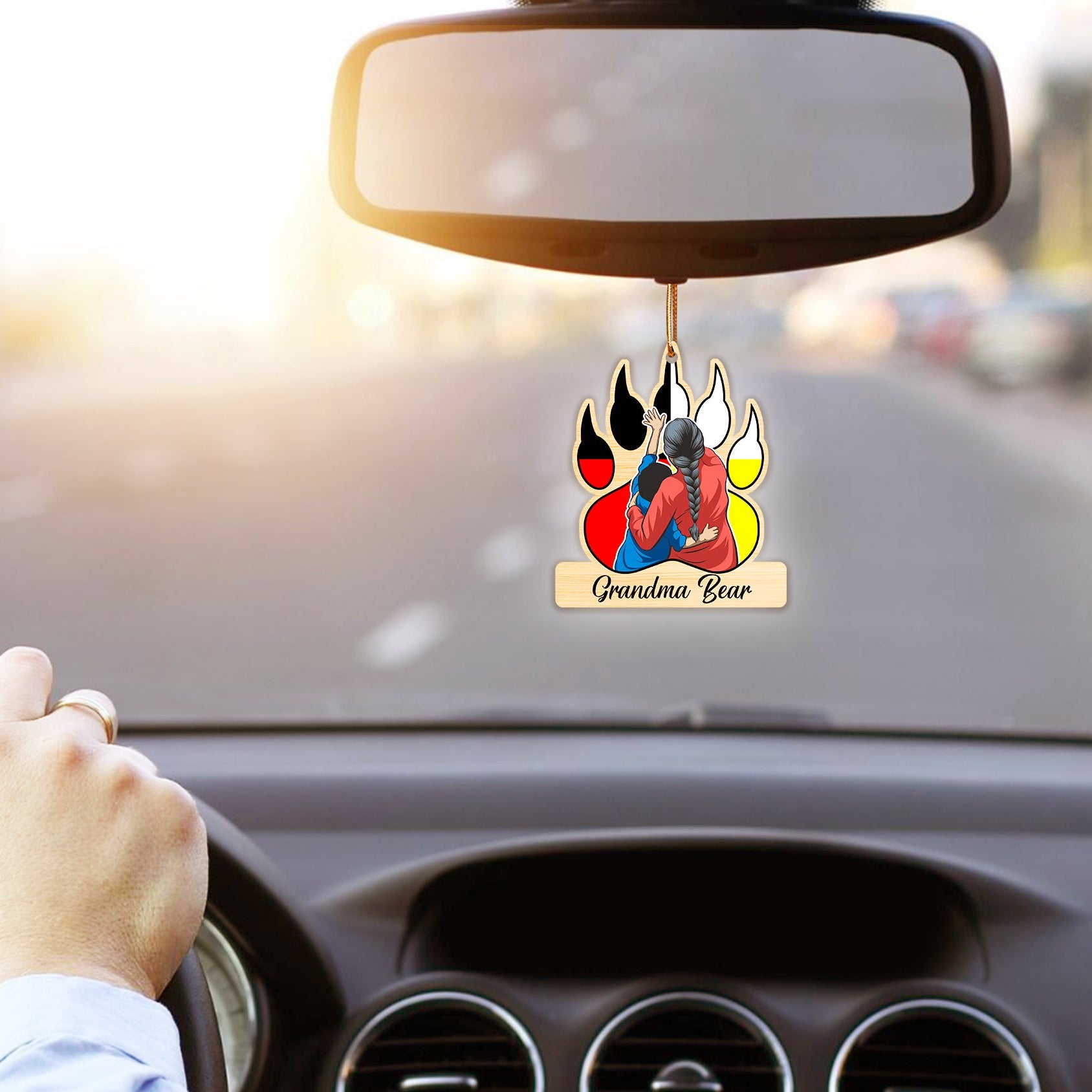 Grandma Bear Native American - Unique Christmas Gift Decor Flat Acrylic