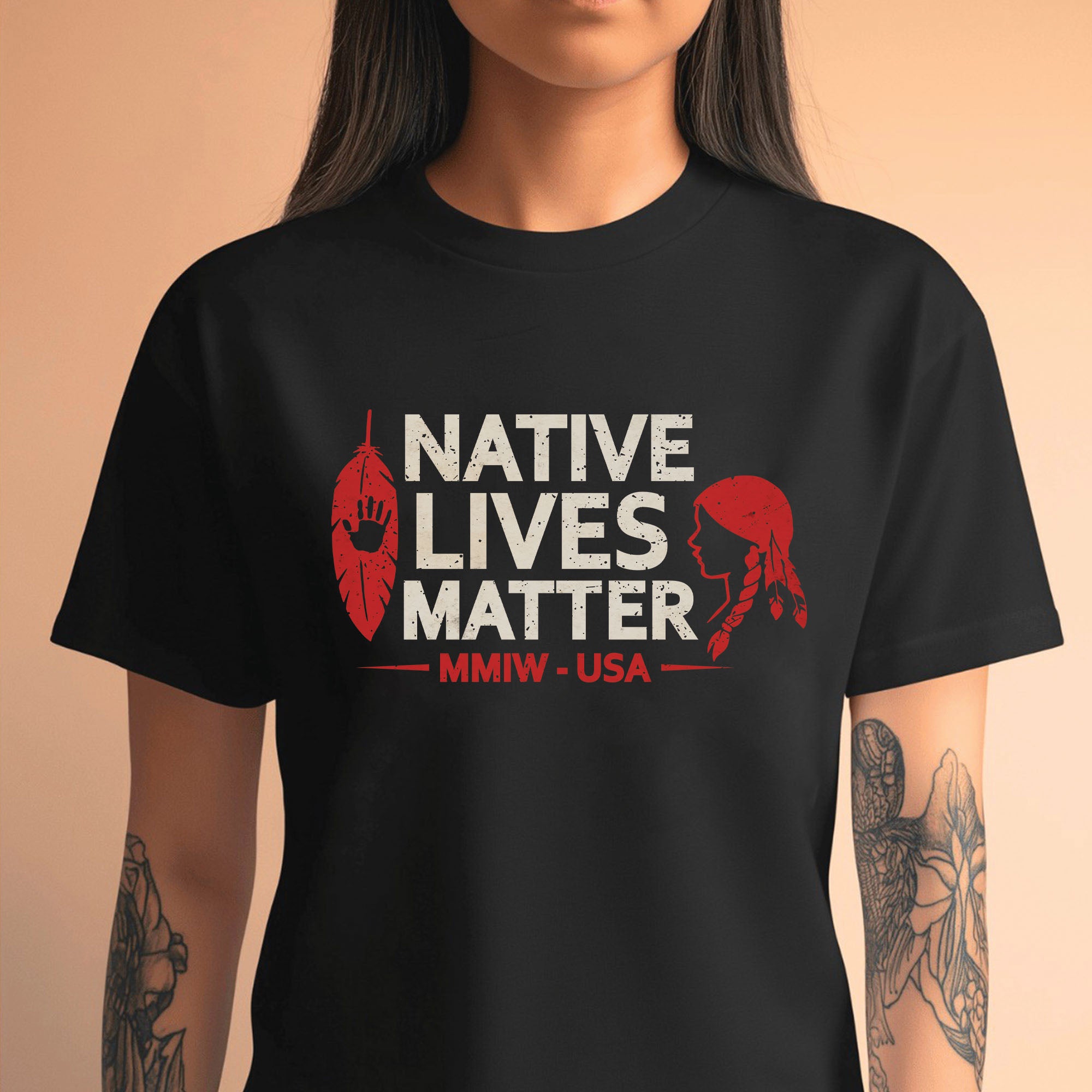 Native Lives Matter Indigenous Awareness MMIW USA Unisex T-shirt/T-shirt V-Neck/Hoodie/Sweatshirt
