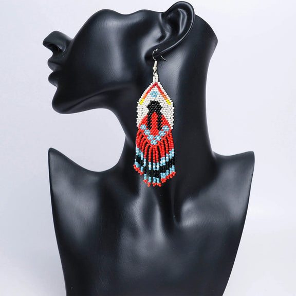 Sale 50 Off Premium Mmiw Handmade Beaded Necklace Long Native Ameri Welcome Native Spirit 