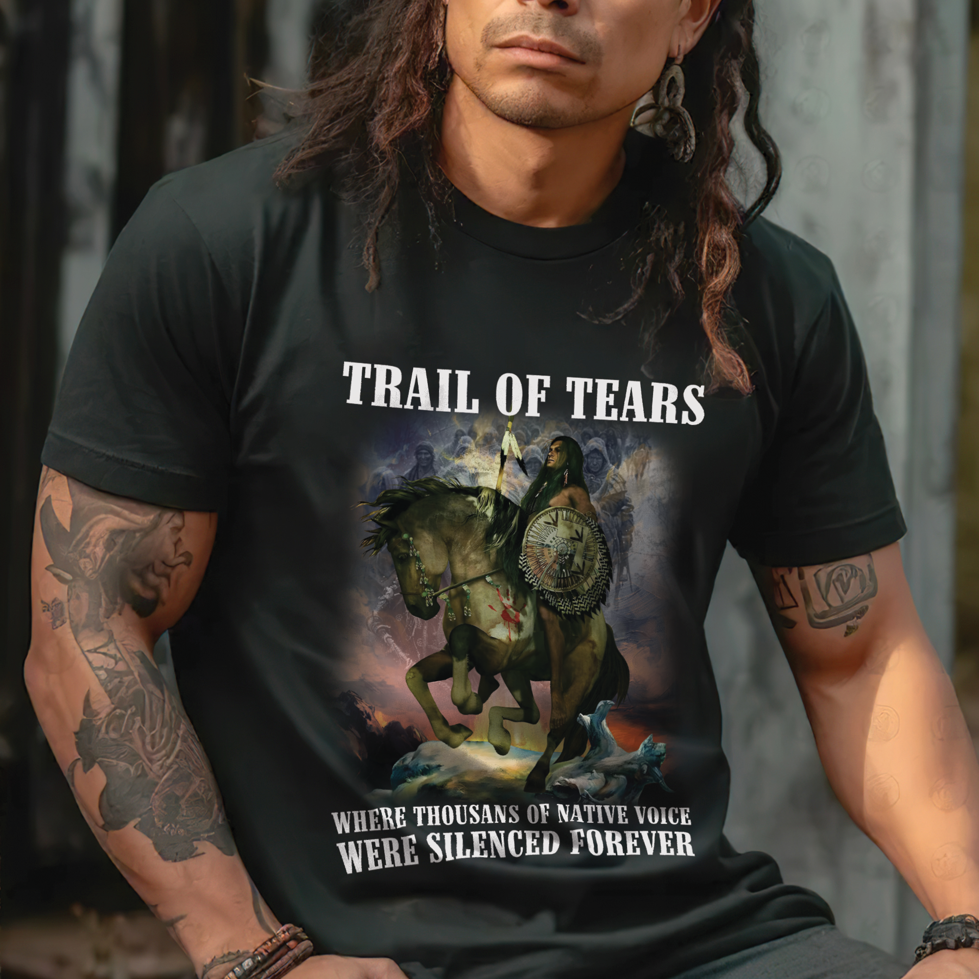 Trail of Tears – Silenced Voices Memorial Unisex T-Shirt/T-Shirt V-Neck/Hoodie/Sweatshirt