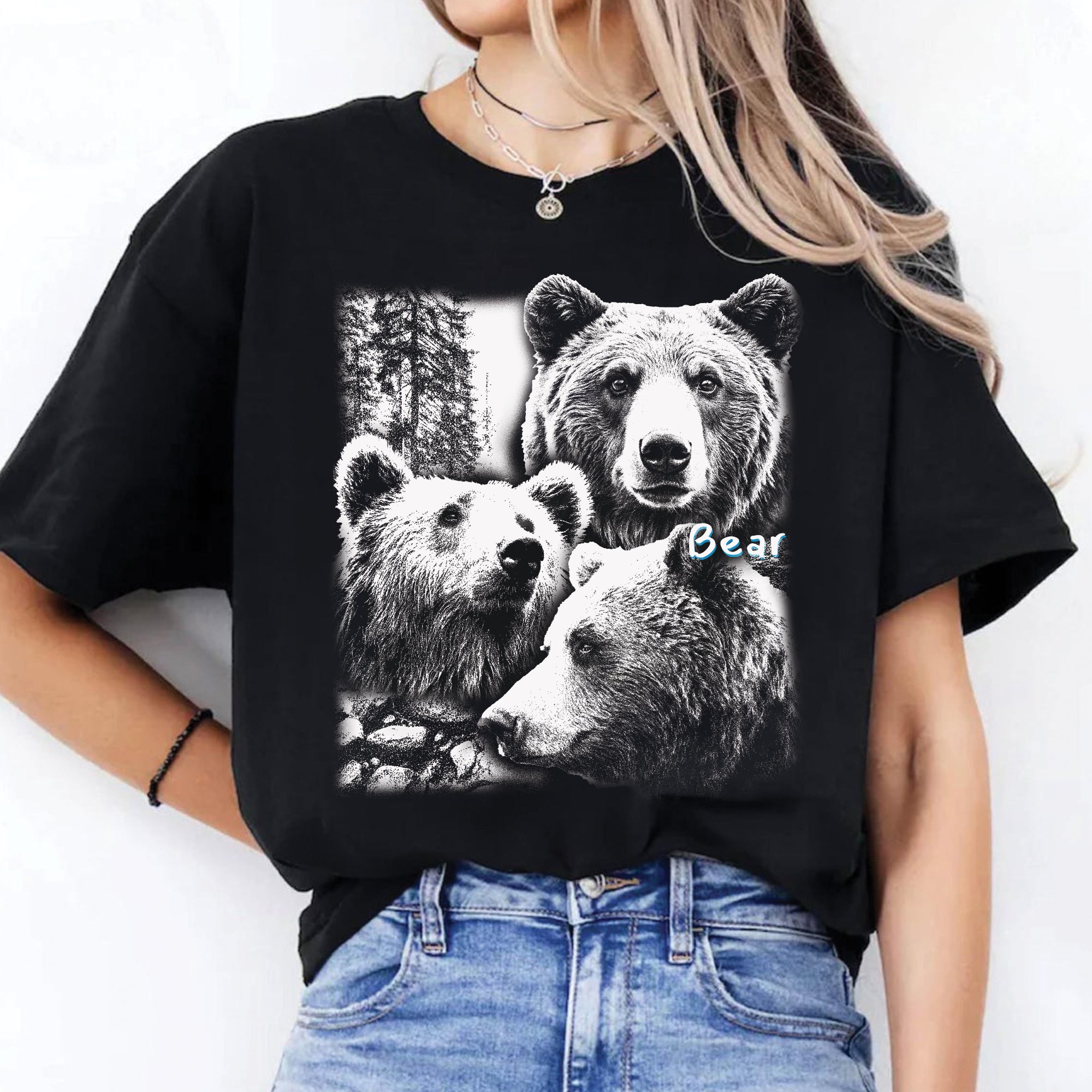 Sacred Bear Spirit Native American Indigenous Culture Unisex T-Shirt/T-Shirt V-Neck/Hoodie/Sweatshirt
