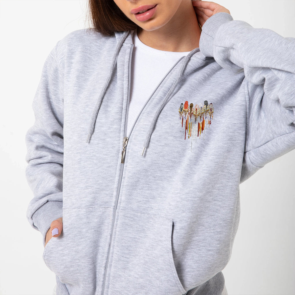 [Two Sides] Native American Feather Heart Indigenous Women Unisex Tank Top/Long Sleeve/Hoodie Zip