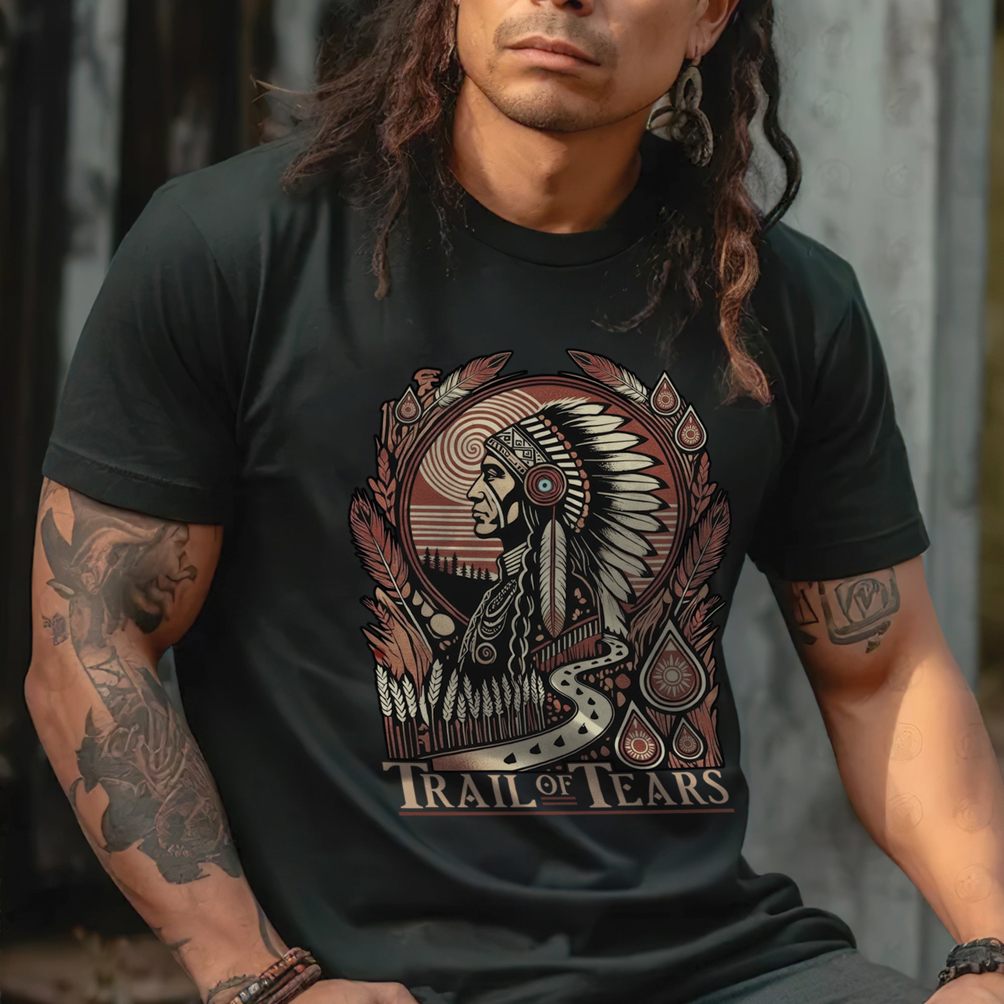 Trail of Tears The Deadly Journey Unisex T-Shirt/T-Shirt V-Neck/Hoodie/Sweatshirt N18
