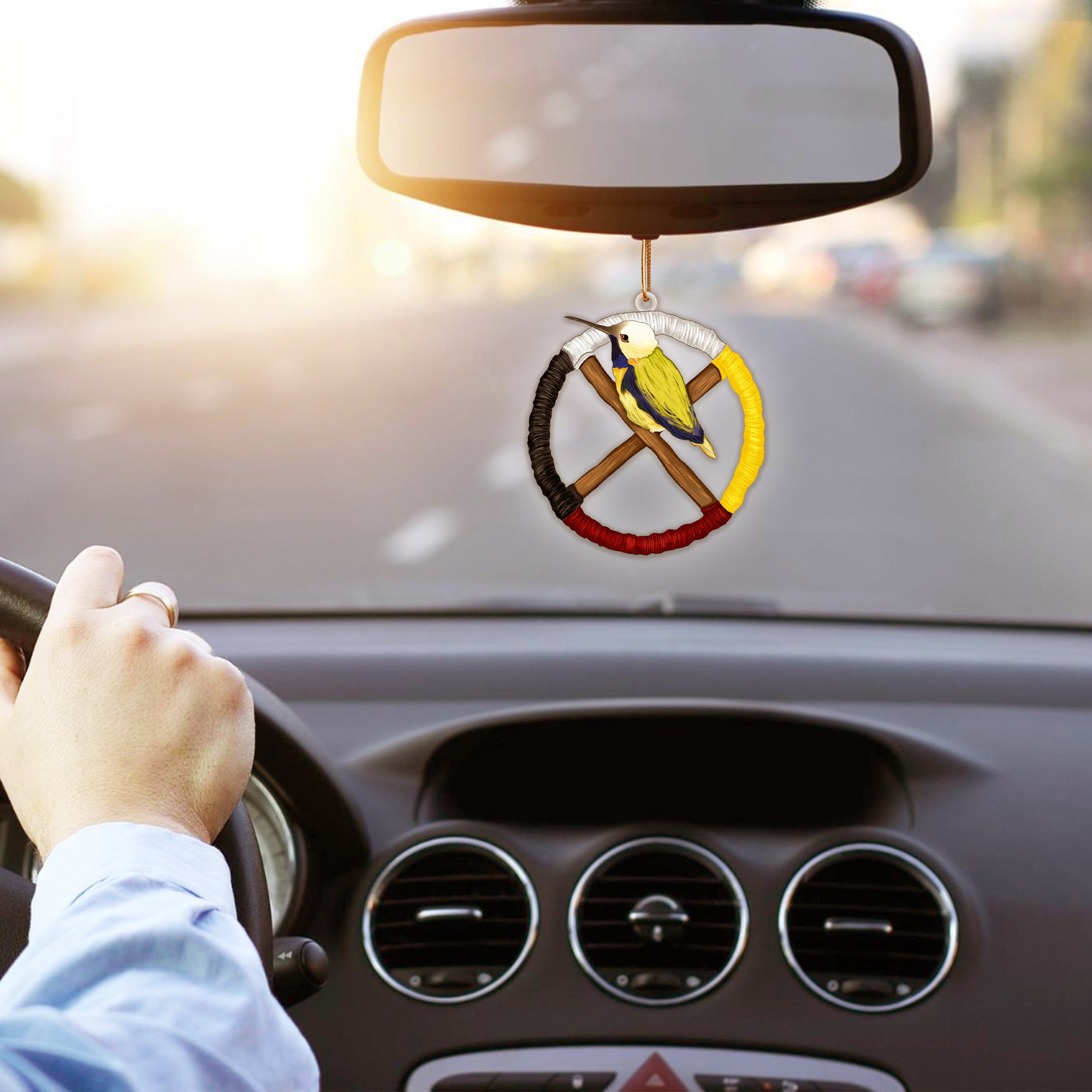 Humming Bird Native American - Unique Gift Decor Flat Acrylic