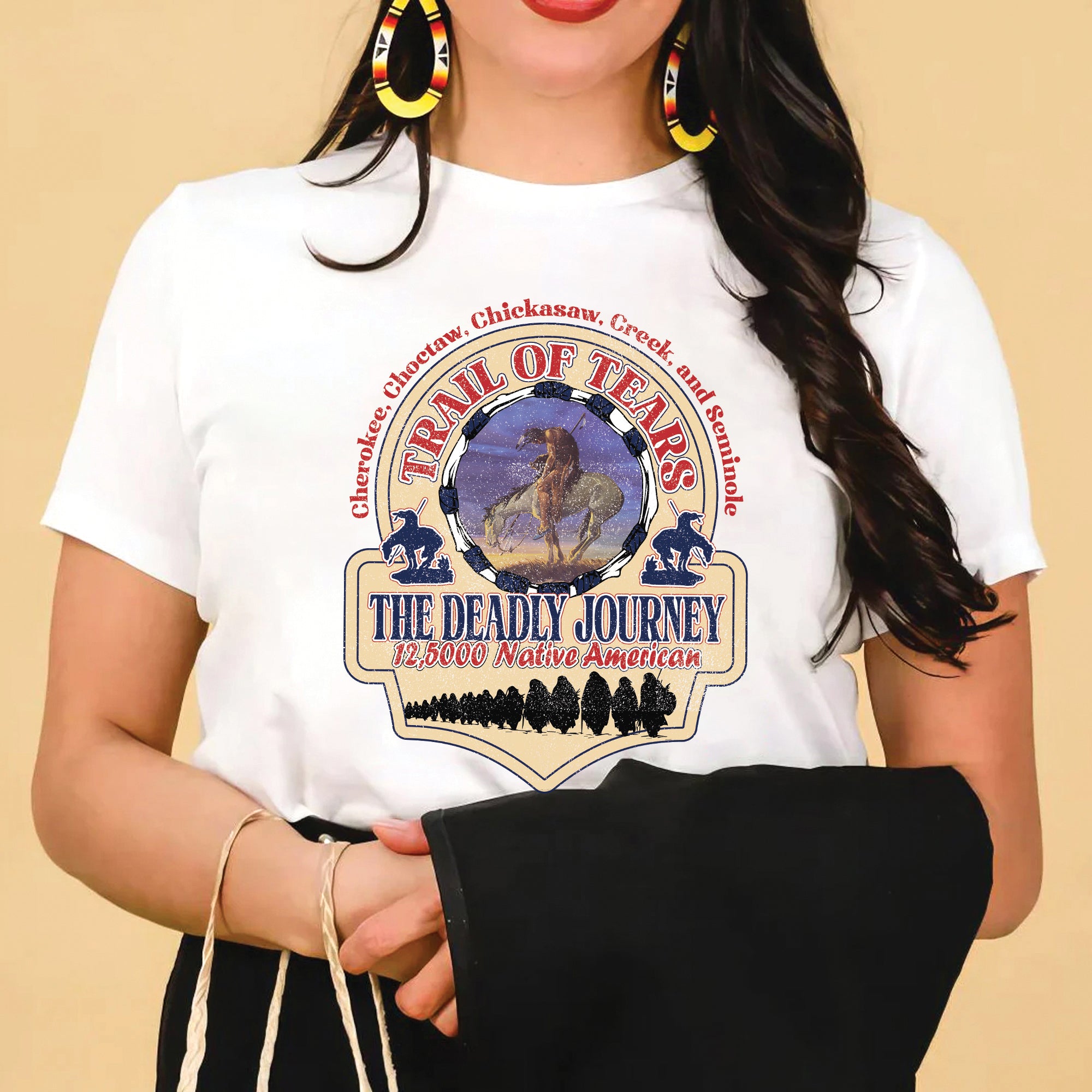 Trail of Tears The Deadly Journey 12,5000 Native American Unisex T-Shirt/T-Shirt V-Neck/Hoodie/Sweatshirt