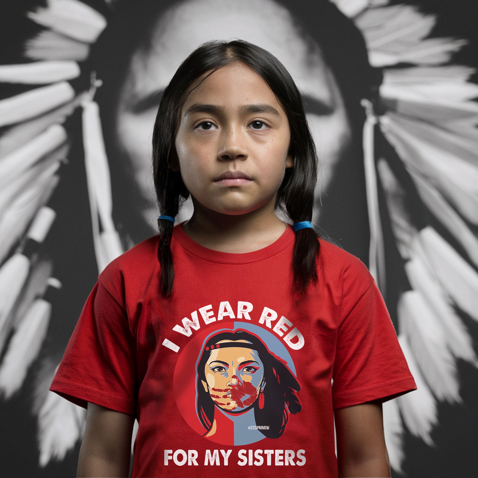 MMIW I Wear Red For My Sisters Red Hand Indigenous Women Unisex T-Shirt/Hoodie/Sweatshirt