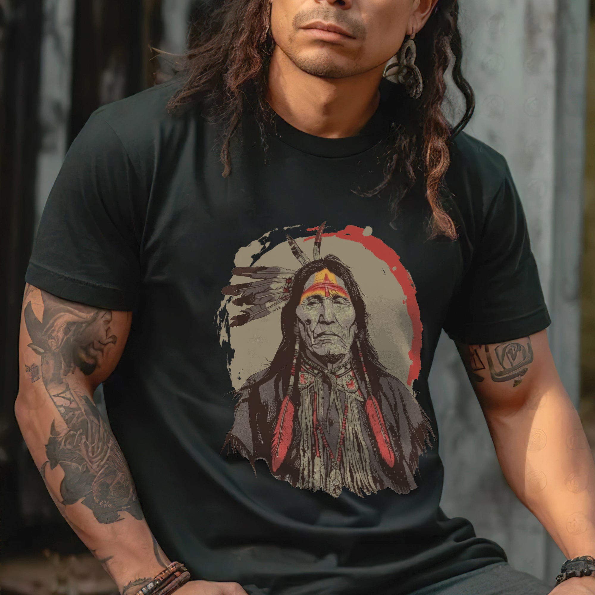 Spirit of the Warrior Chief Unisex T-Shirt/T-Shirt V-Neck/Hoodie/Sweatshirt