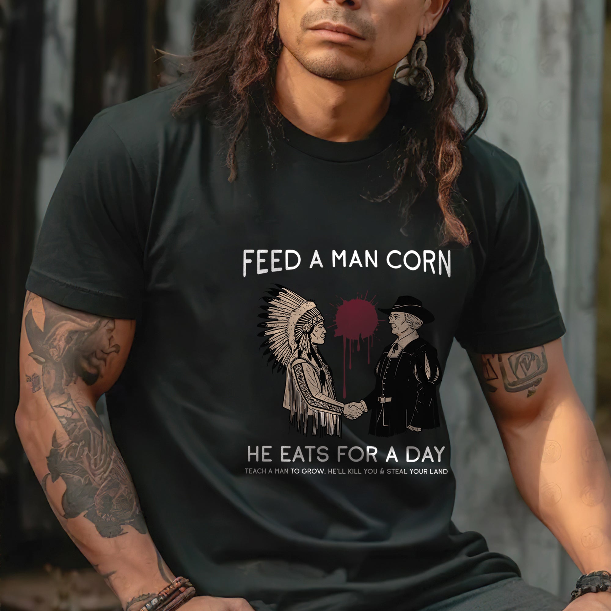 Feed A Man Corn Unisex T-Shirt/T-Shirt V-Neck/Hoodie/Sweatshirt