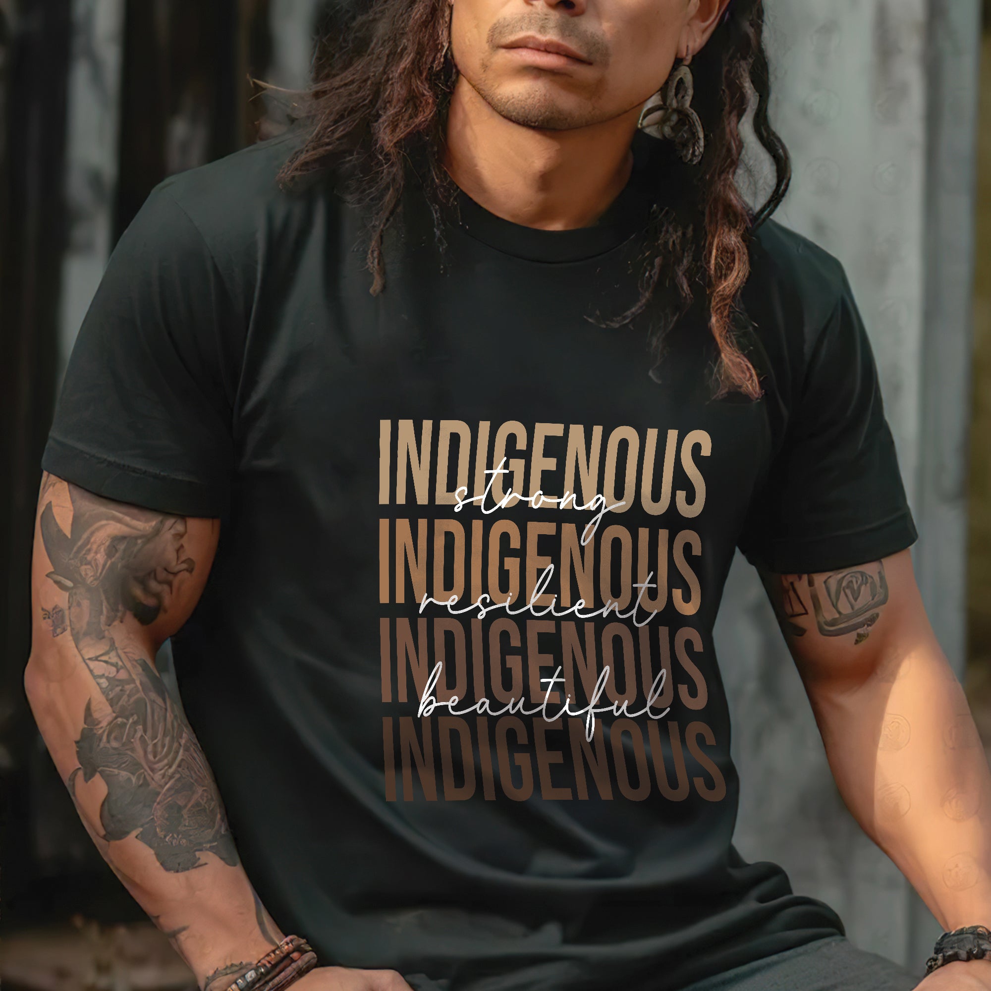 Strong Resilient Beautiful Indigenous Unisex T-Shirt/T-Shirt V-Neck/Hoodie/Sweatshirt
