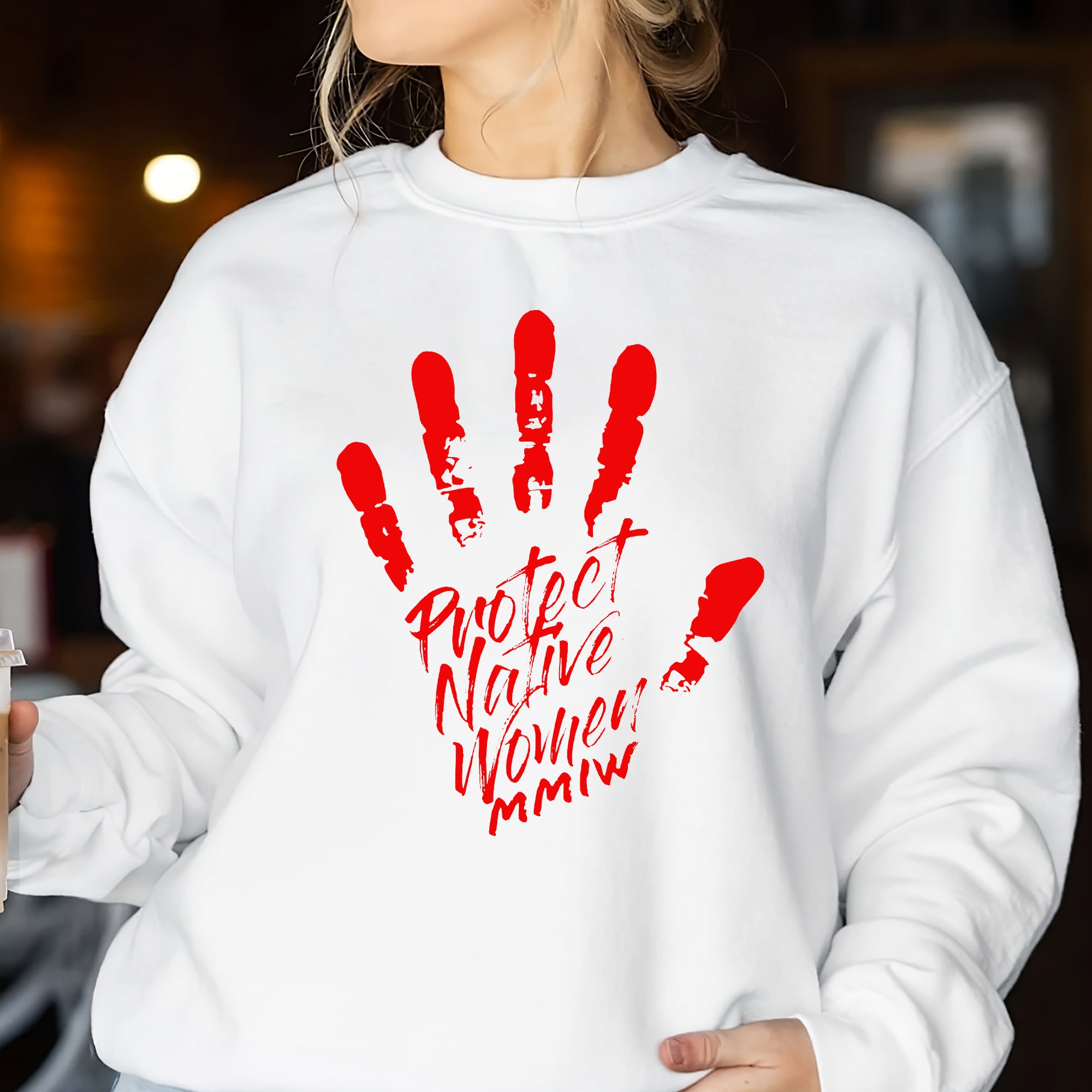 MMIW Protect Native Women Red Hand Unisex Hoodie/Sweatshirt/T-Shirt