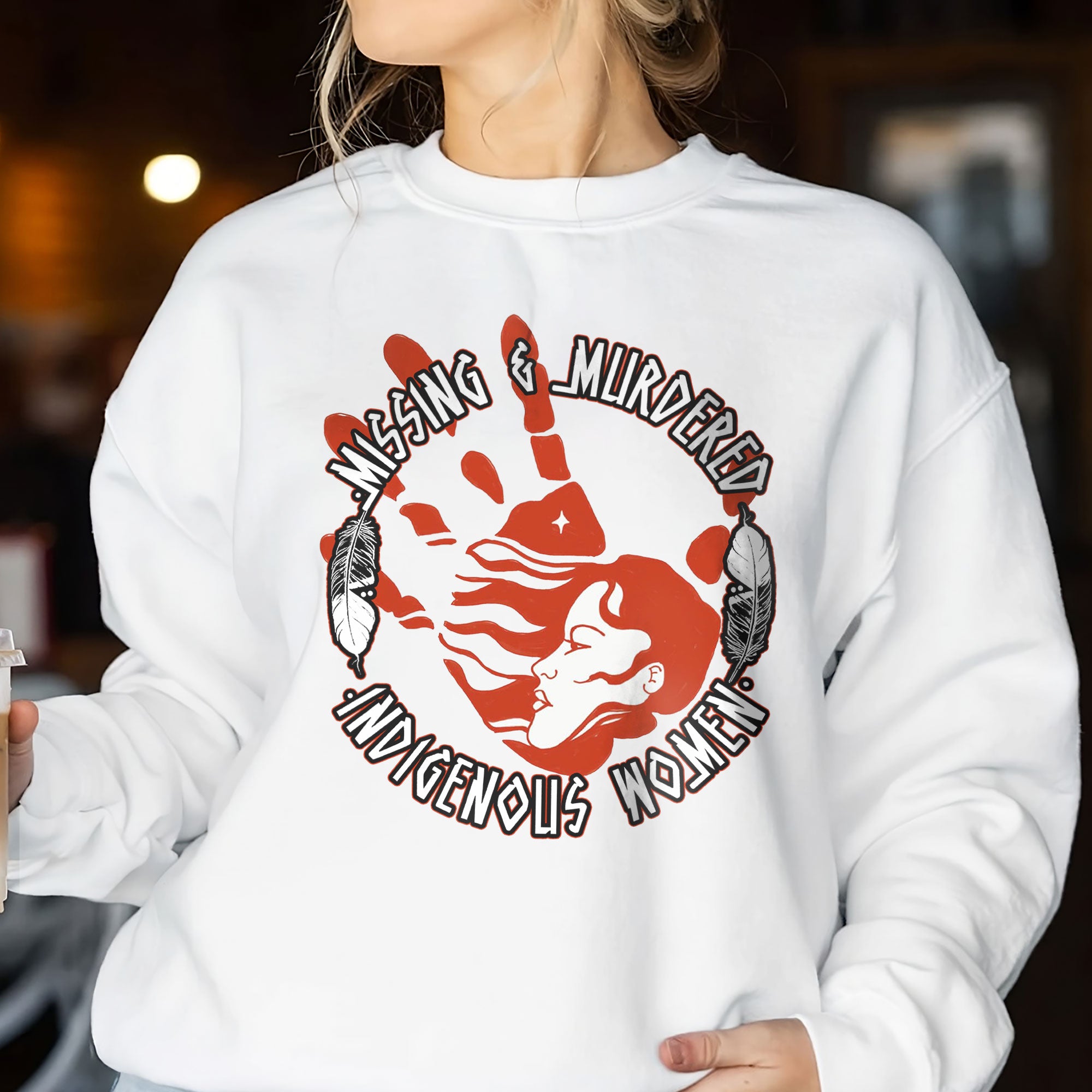 MMIW Red Hand Missing Murdered Indigenous Women Unisex Hoodie/Sweatshirt/T-Shirt