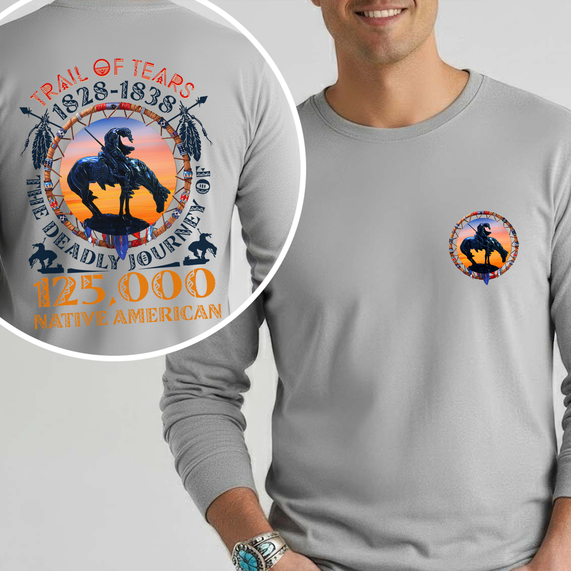 [Two Sides] Trail of Tears The Deadly Journey Unisex Tank Top/Long Sleeve/Hoodie Zip