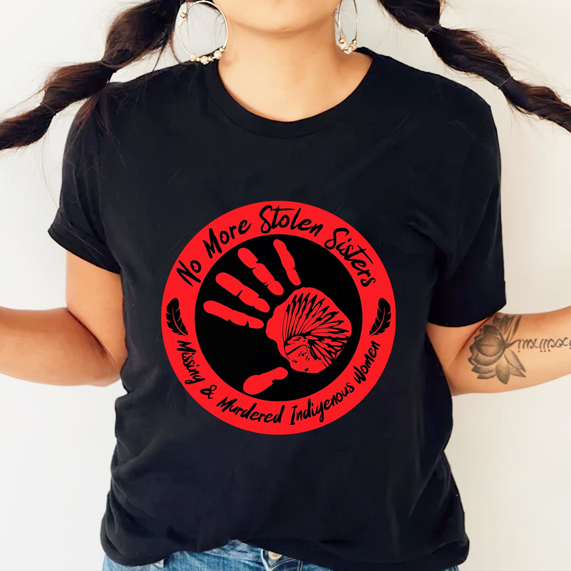 No More Stolen Sister - Missing and Murdered Indigenous Women WC26 - Unisex T-Shirt/T-Shirt V-Neck/Hoodie/Sweatshirt