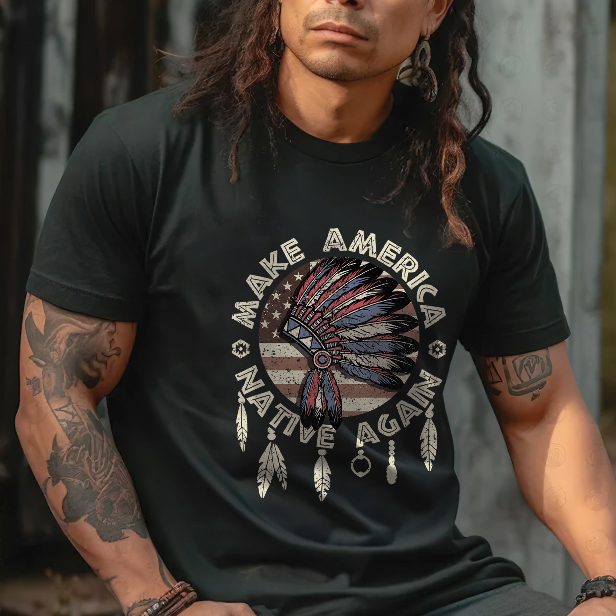 Make America Native Again Unisex T-Shirt/T-Shirt V-Neck/Hoodie/Sweatshirt