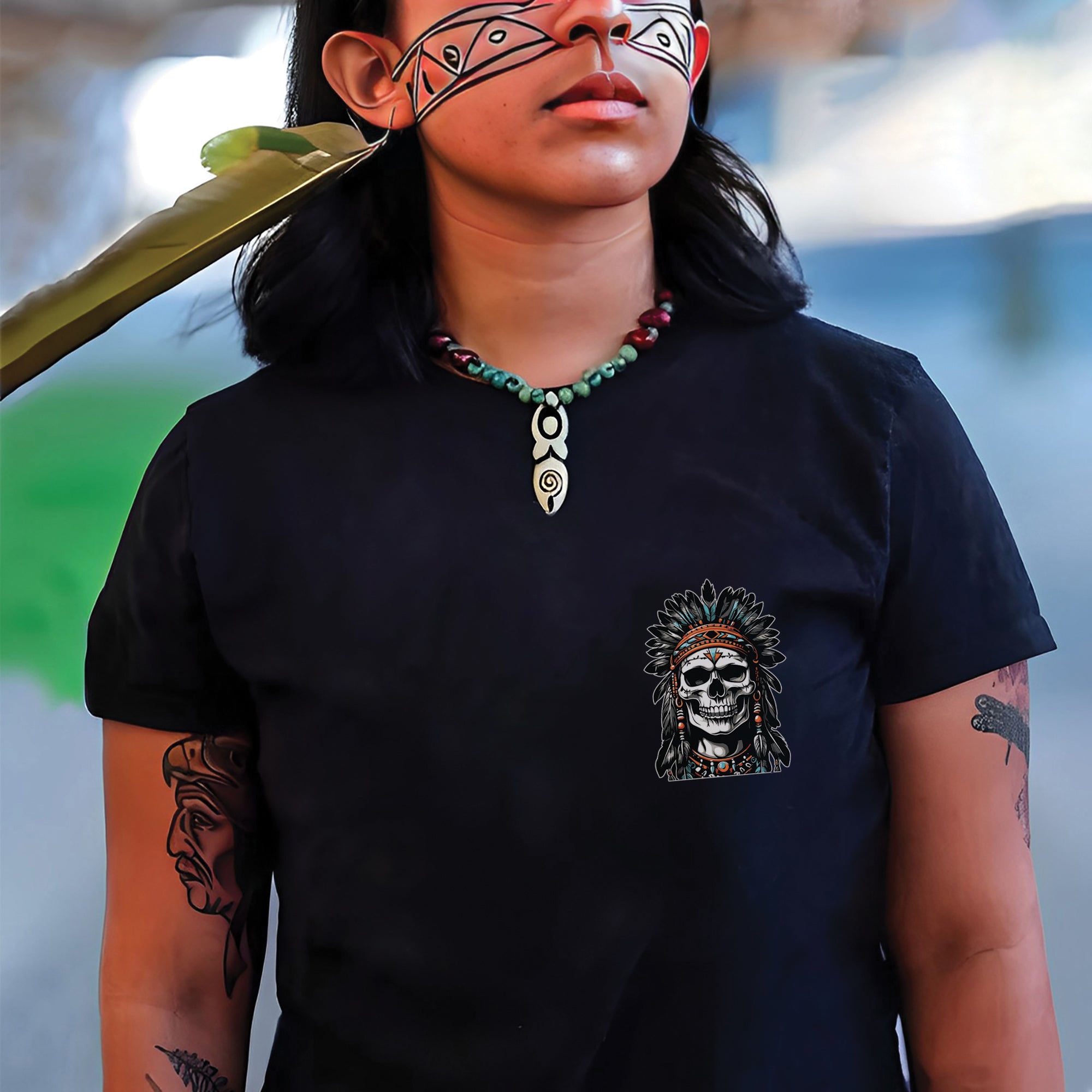 Native American Dead Chief Is Still The Chief Unisex T-Shirt/Hoodie/Sweatshirt Two Sides