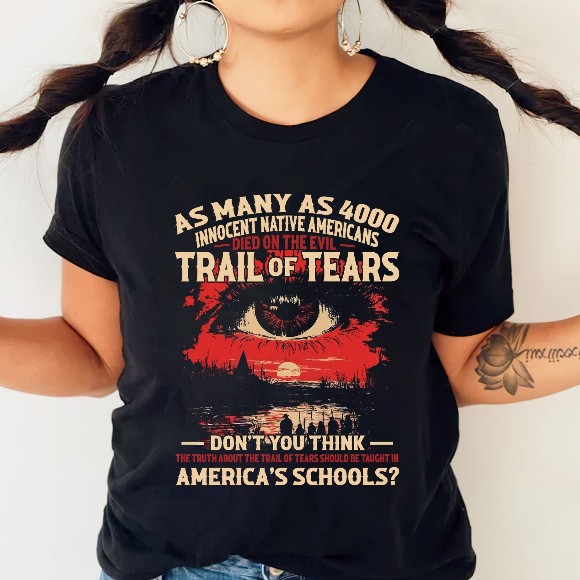 Trail of Tears Died On The Evil- Unisex T-Shirt/T-Shirt V-Neck/Hoodie/Sweatshirt