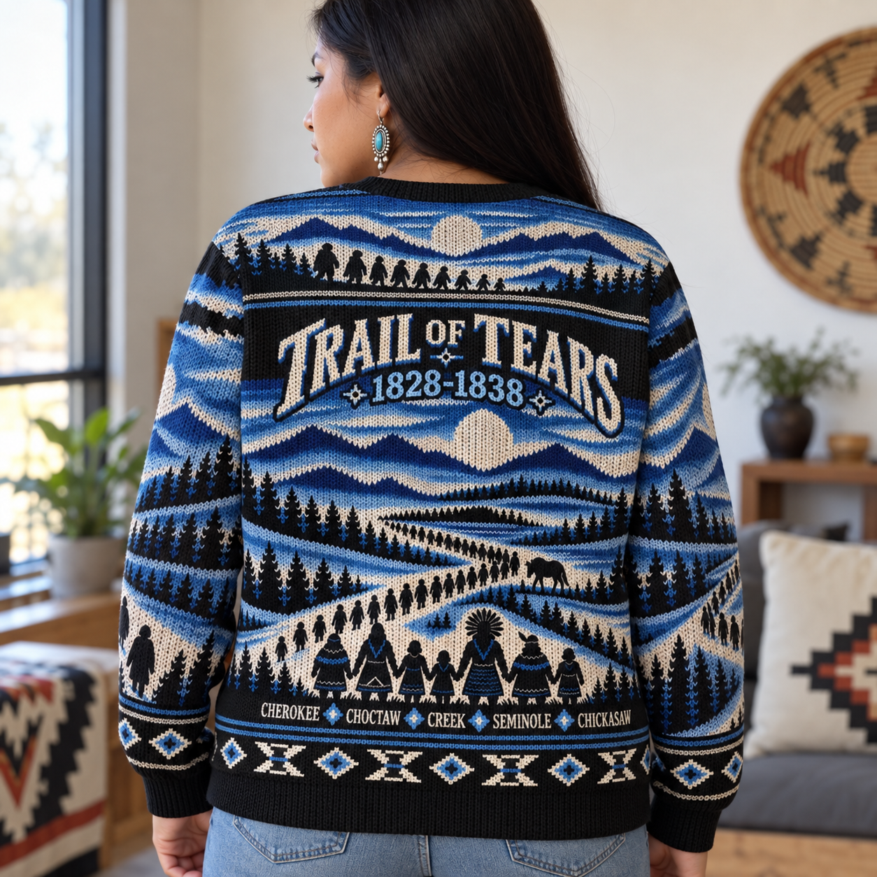 Trail of Tears – The Deadly Journey of 125,000 Native Americans Ugly Sweatshirt Unisex