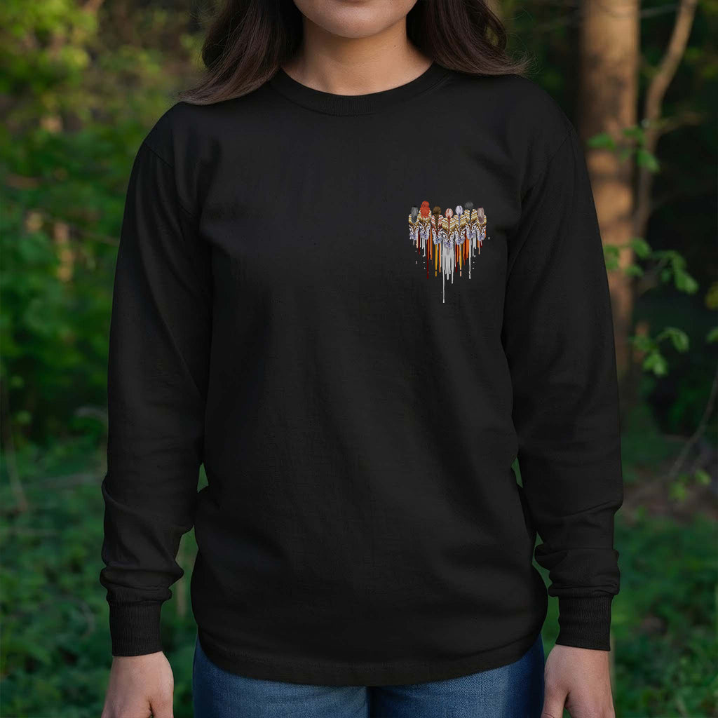 [Two Sides] Native American Feather Heart Indigenous Women Unisex Tank Top/Long Sleeve/Hoodie Zip