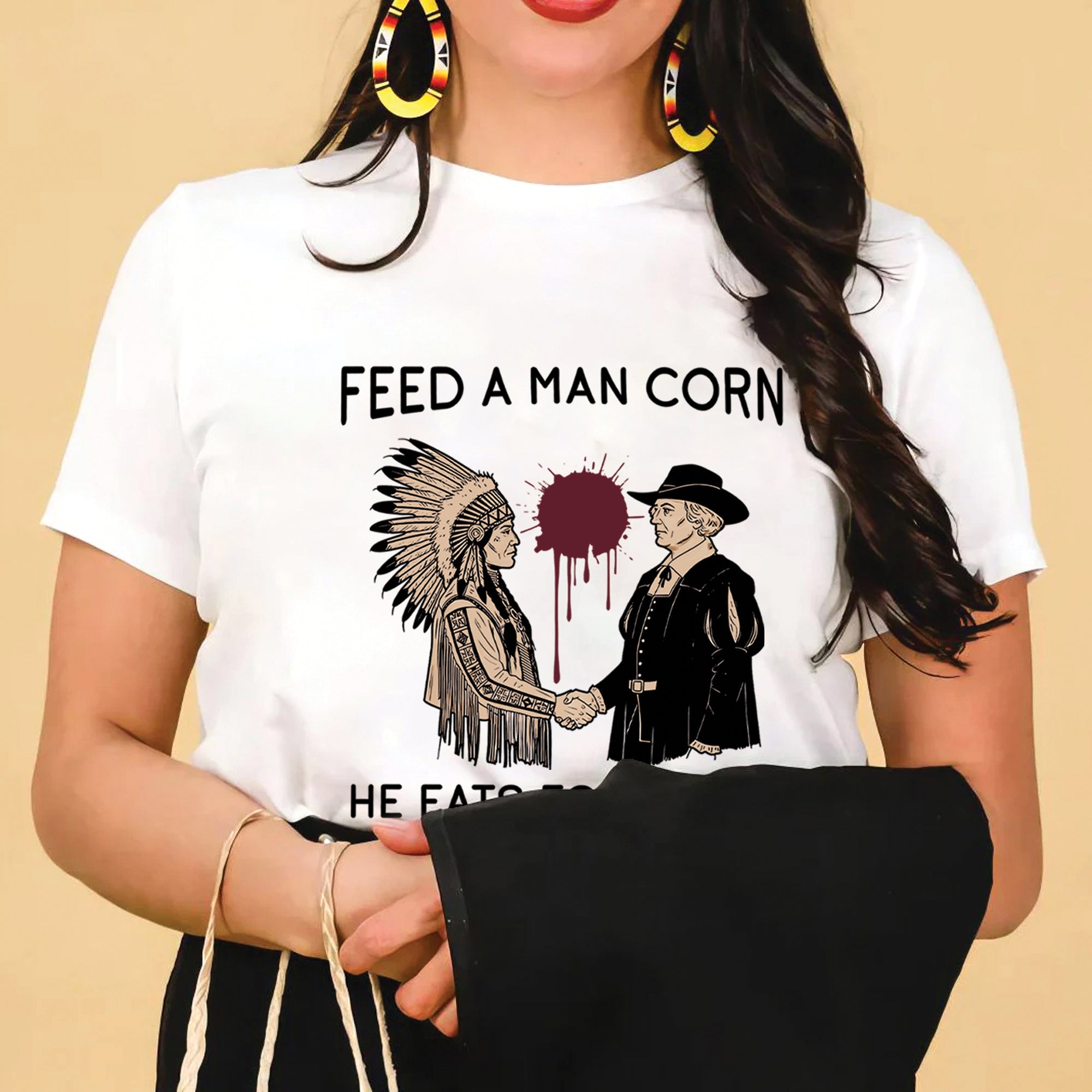 Feed A Man Corn Unisex T-Shirt/T-Shirt V-Neck/Hoodie/Sweatshirt