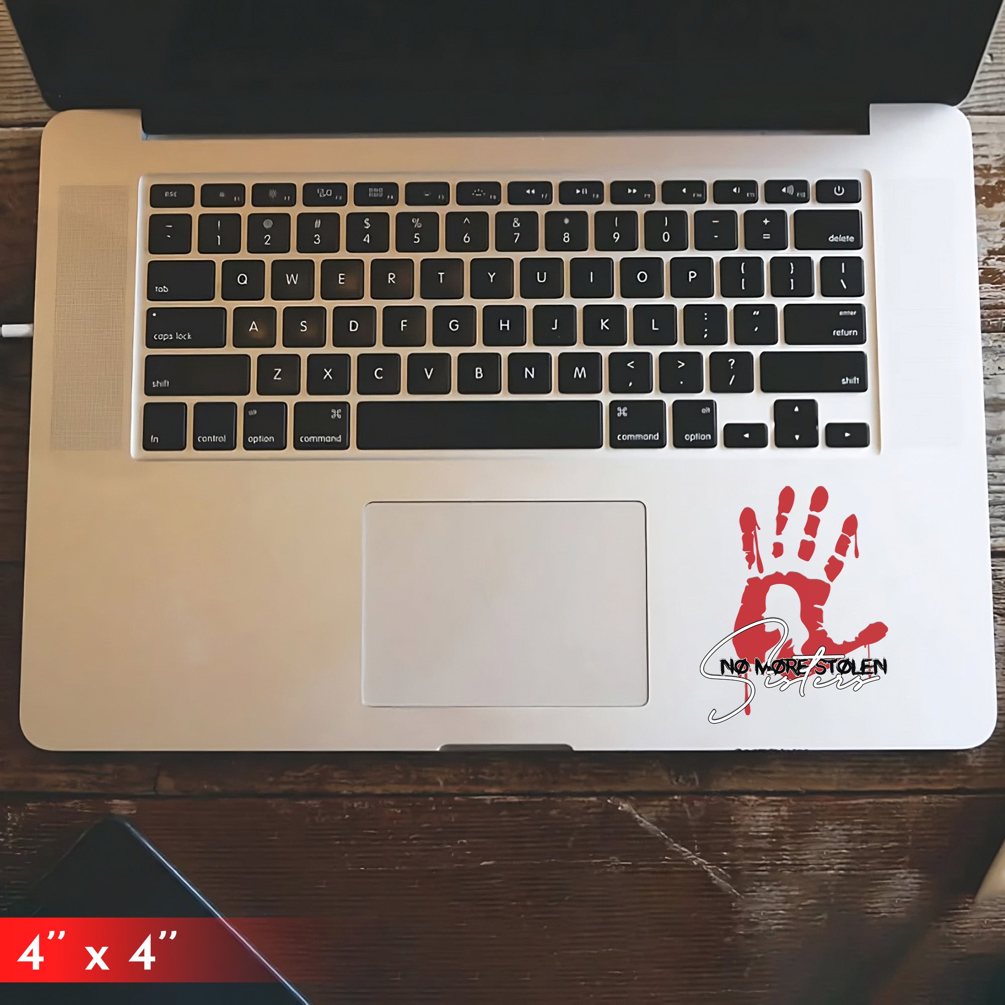 No More Stolen Sisters Red Hand Decal - MMIW Awareness