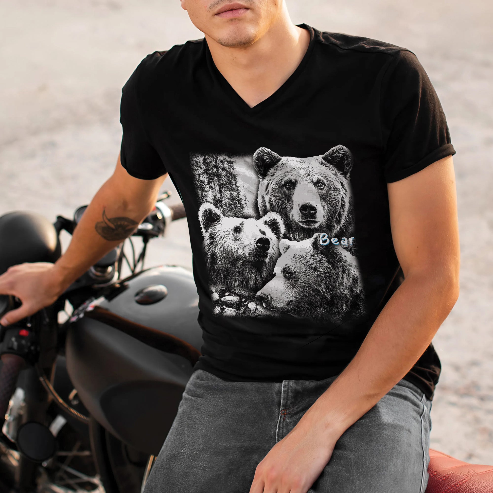 Sacred Bear Spirit Native American Indigenous Culture Unisex T-Shirt/T-Shirt V-Neck/Hoodie/Sweatshirt