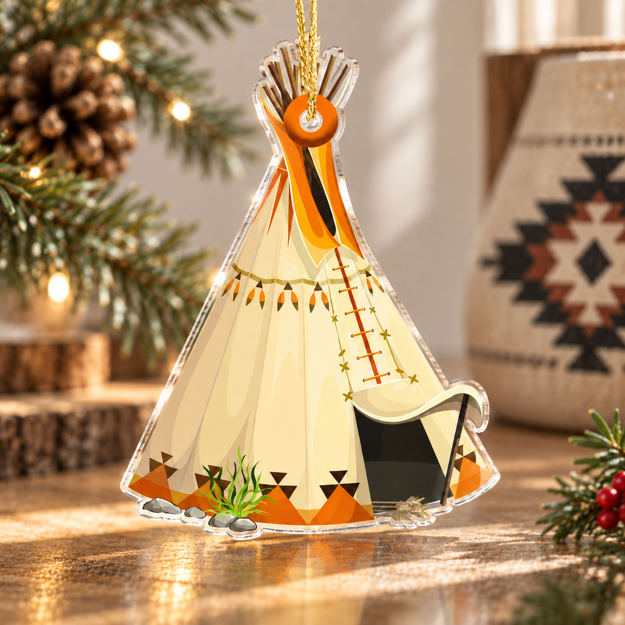 Tipi Native American - Unique Gift Decor Flat Acrylic