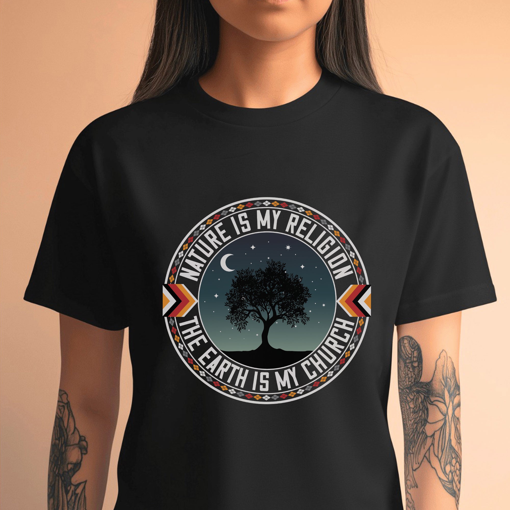 Nature Is My Religion And The Earth Is My Church Unisex T-Shirt/T-Shirt V-Neck/Hoodie/Sweatshirt - N66